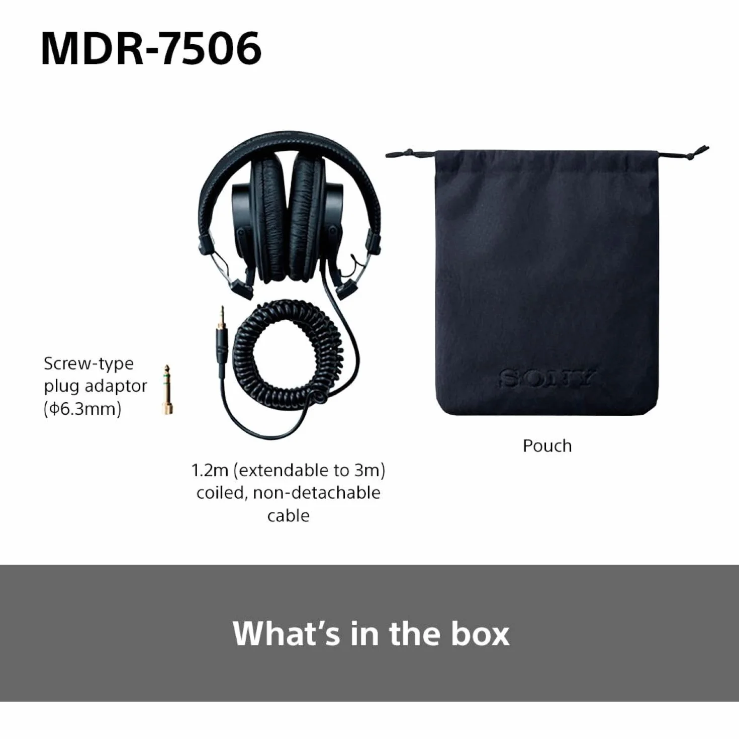 Sony MDR-7506 słuchawki studyjne zamknięte