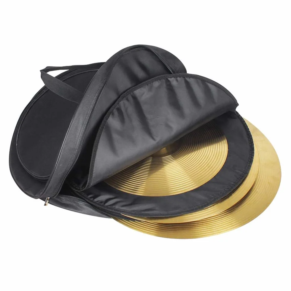 Bnineteenteam Cymbal Bag plecak 21 cali Cymbal Bag torby Cymbal Cases i torby z paskami plecaka z trzema kieszeniami, czarny