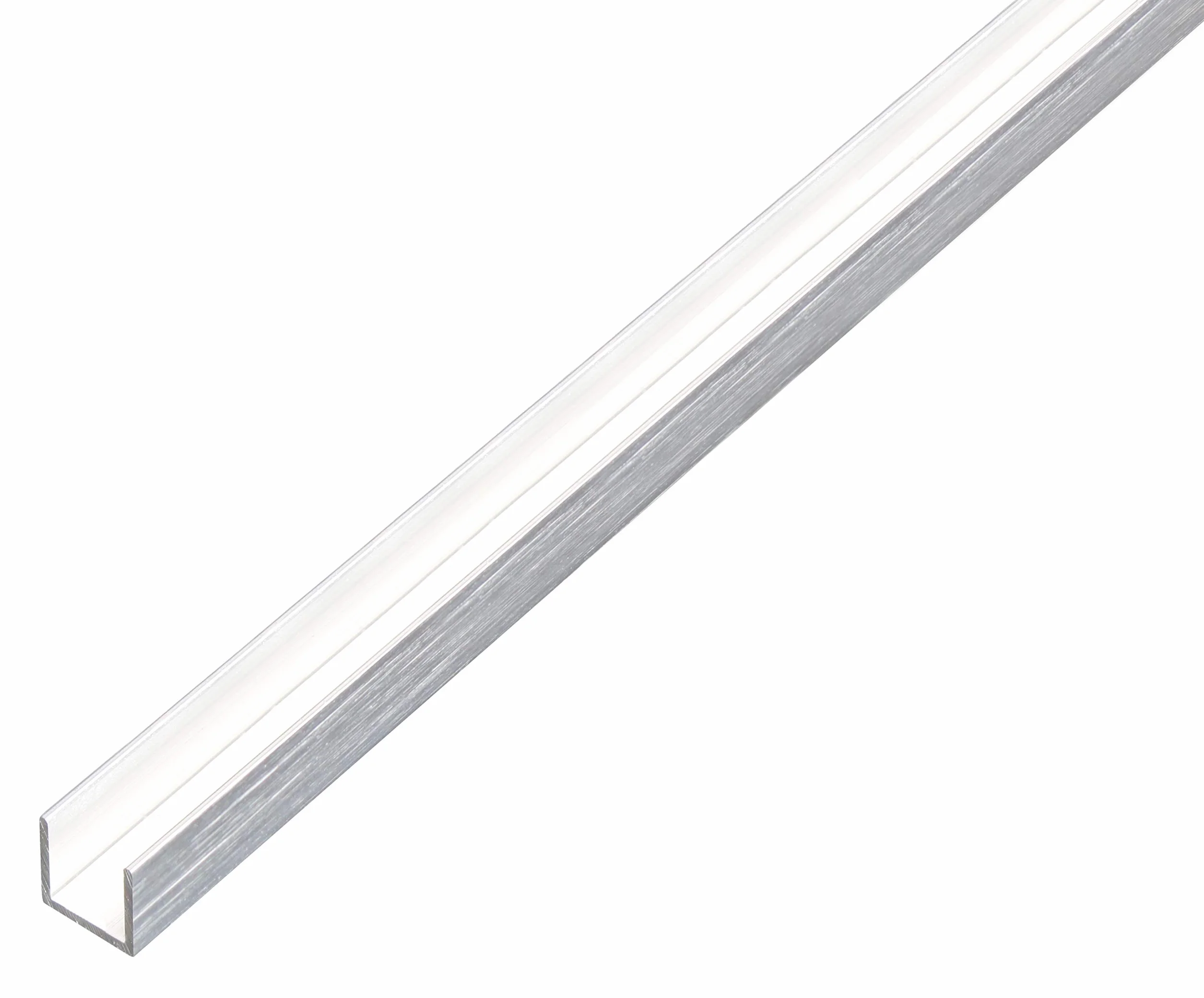 Gah-Alberts Profil U aluminiowy 1000 x 10 x 10 mm, 1 szt., Edelstahldesign Light 488949.0