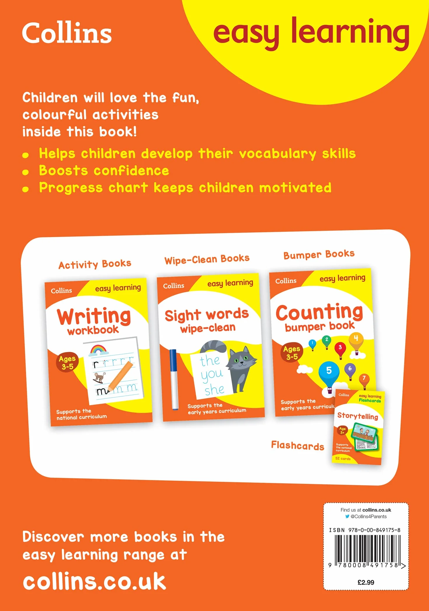 Vocabulary Activity Book Ages 3-5