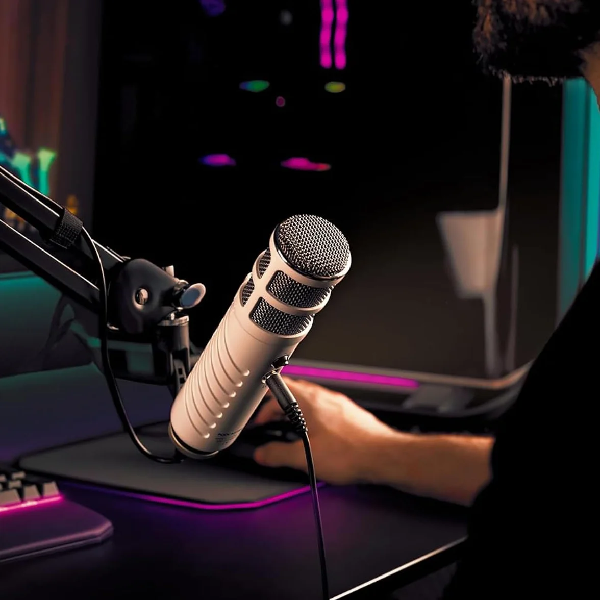 RØDE Podcaster Mikrofon dynamiczny USB z końcowym adresem do podcastingu, strumieniowania, gier i nagrywania głosu