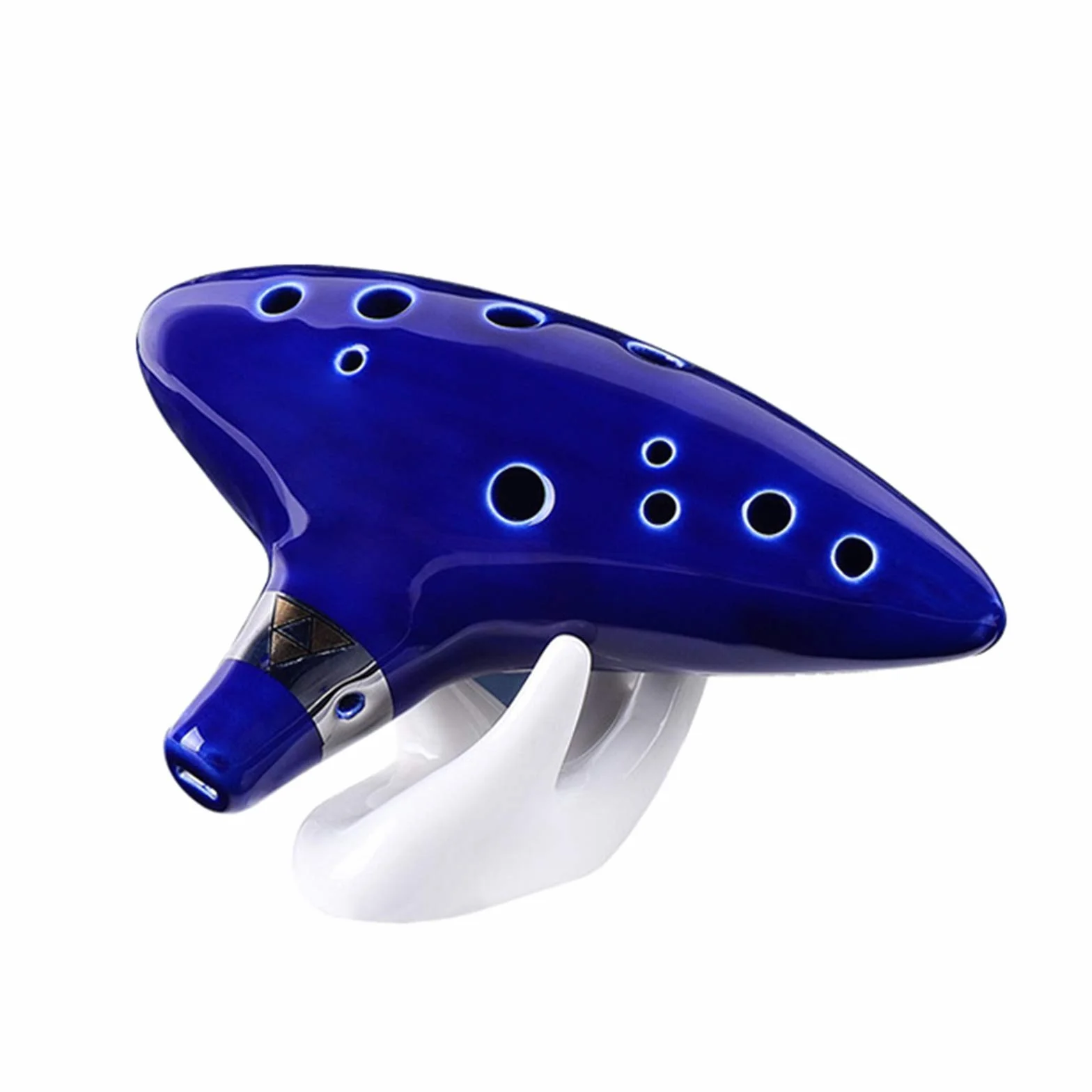 12 otworów okaryna niebieska ceramika Alto C Legend of Zelda Ocarina Zelda flet z piosenkami ocarina idealny prezent bożonarodzeniowy