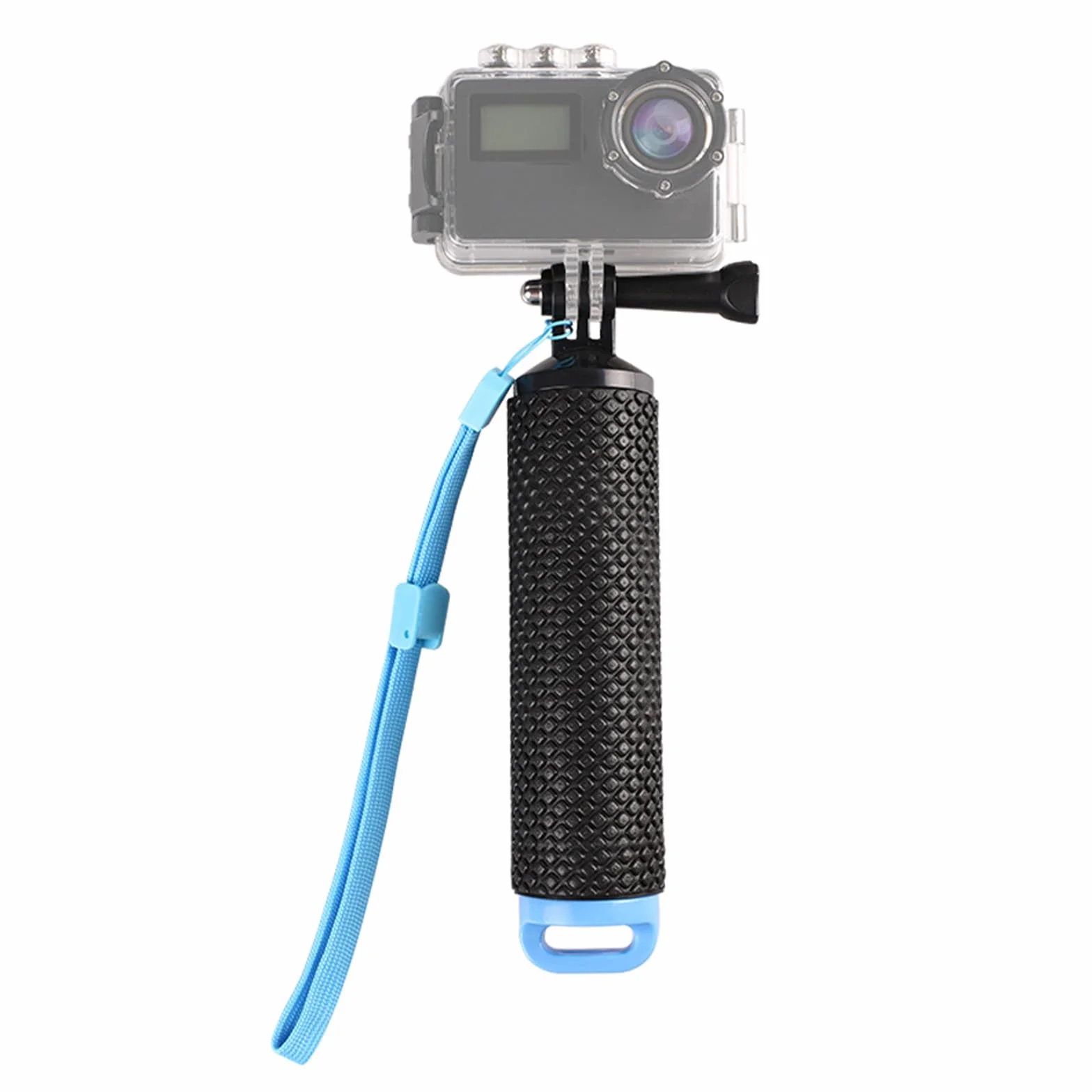 Pływający Uchwyt Dla Ręki I Nurkowania,Monopod Do Kamery Sportowej,Pływający Pod Wodą Akcesoria Do Chwytu Dłoni,Wodoszczelny Uchwyt Dłoni Z Regulowanym Paskiem Na Rękę,Niebieski,Kiuiom