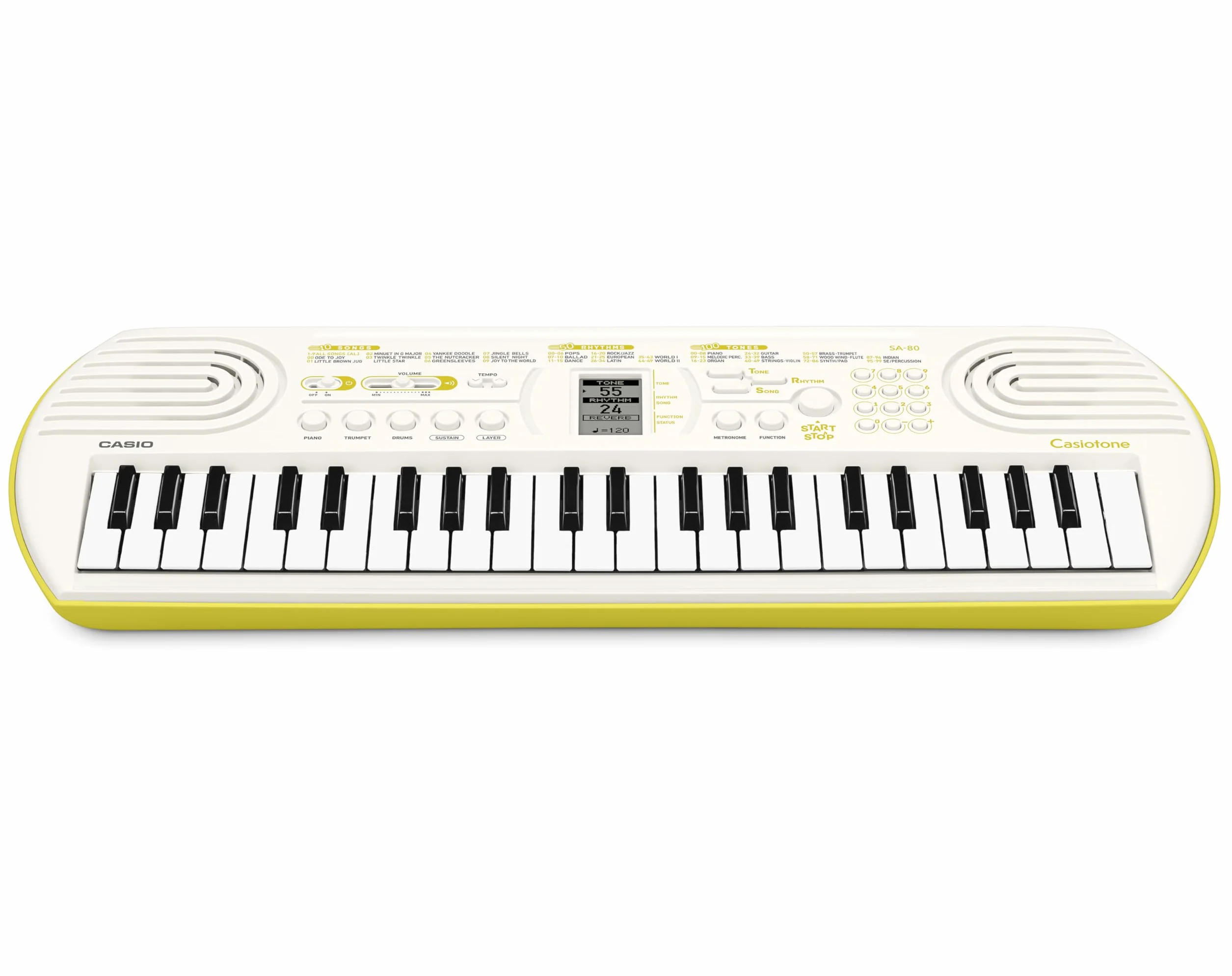 Casio SA-80 Keyboard biało-zielony