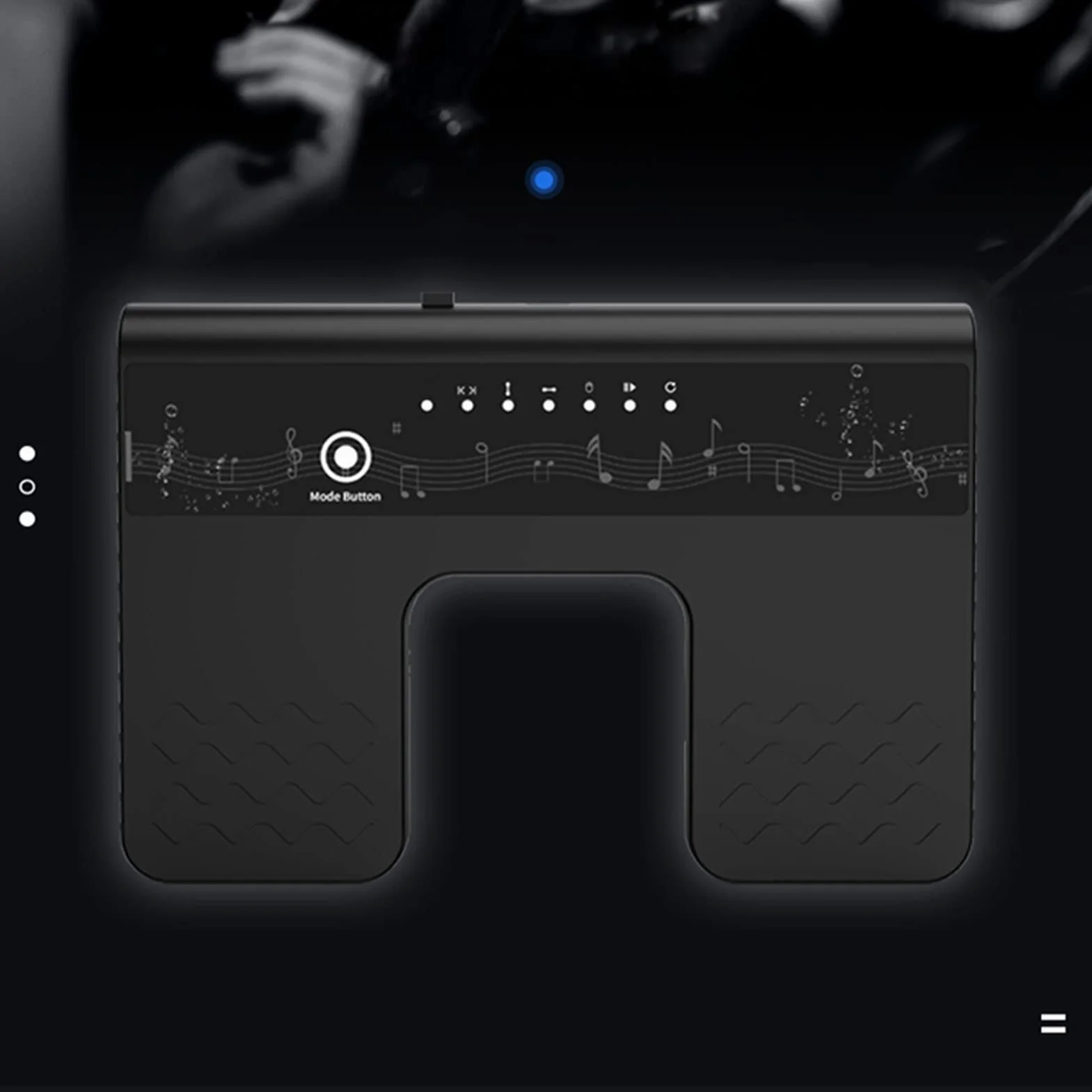 Bezprzewodowy pedał Zmiany Strony, pedał Nożny Bluetooth Akumulator Cichy Arkusz Muzyczny Page Turner na Tablety/Smartfony, Czarny