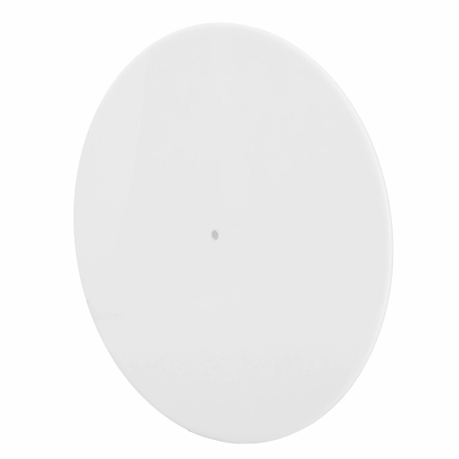 Akrylowa Mata Gramofonowa, Zamiennik Talerza Płytowego Slipmat dla Wszystkich Standardowych 12-calowych Gramofonów, Redukcja Statycznego Hałasu Kurzu (WHITE)