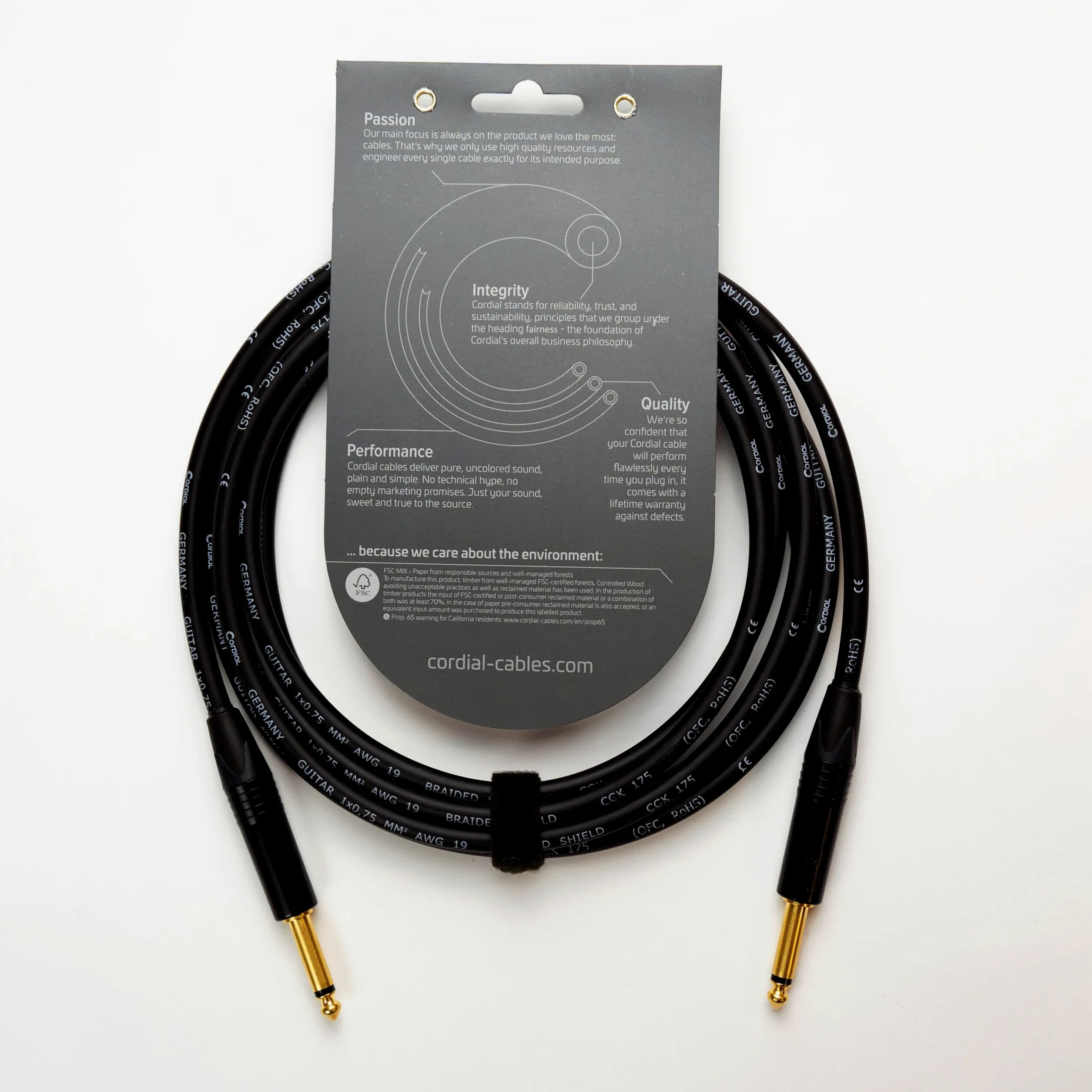 Cordial CSI 3 PP 175 instrument cable CSI 3 m Neutrik - Kabel instrumentalny