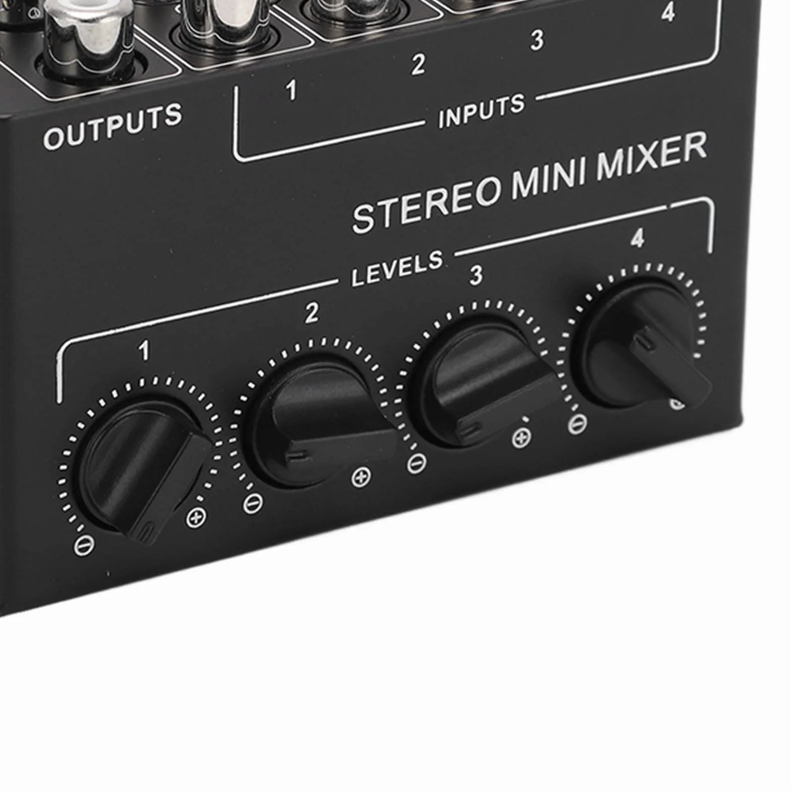 Mikser audio stereo 4 kanały pasywny do komputera telefon tablet DJ