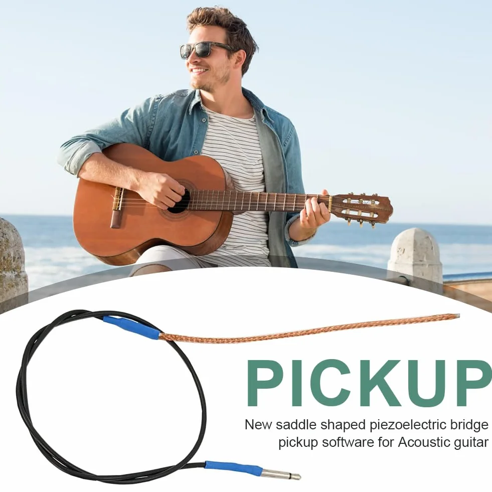 Piezo Pickup Soft Strip profesjonalne siodełko gitarowe Piezo Bridge Pickup Soft Strip części gitarowe akcesoria
