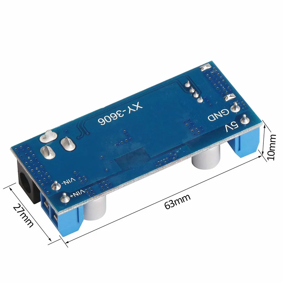 Konwerter Zasilacz Step-Down 12 V / 24 V do 5 V 5 A - Regulator Napięcia DC 9 V-36 V Wejście do DC 5 V-5,3 V 3,5-6 A Transformator