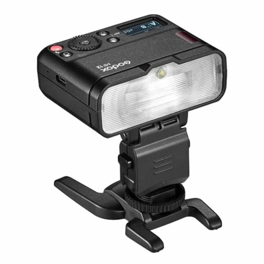 Godox MF12 Flash Macro, Sterowanie bezprzewodowe 2,4 GHz, akumulator litowy 3,7 V / 6,29 W, kompatybilny z Sony Canon Fuji Olympus i Panasonic, ze światłem modelowania