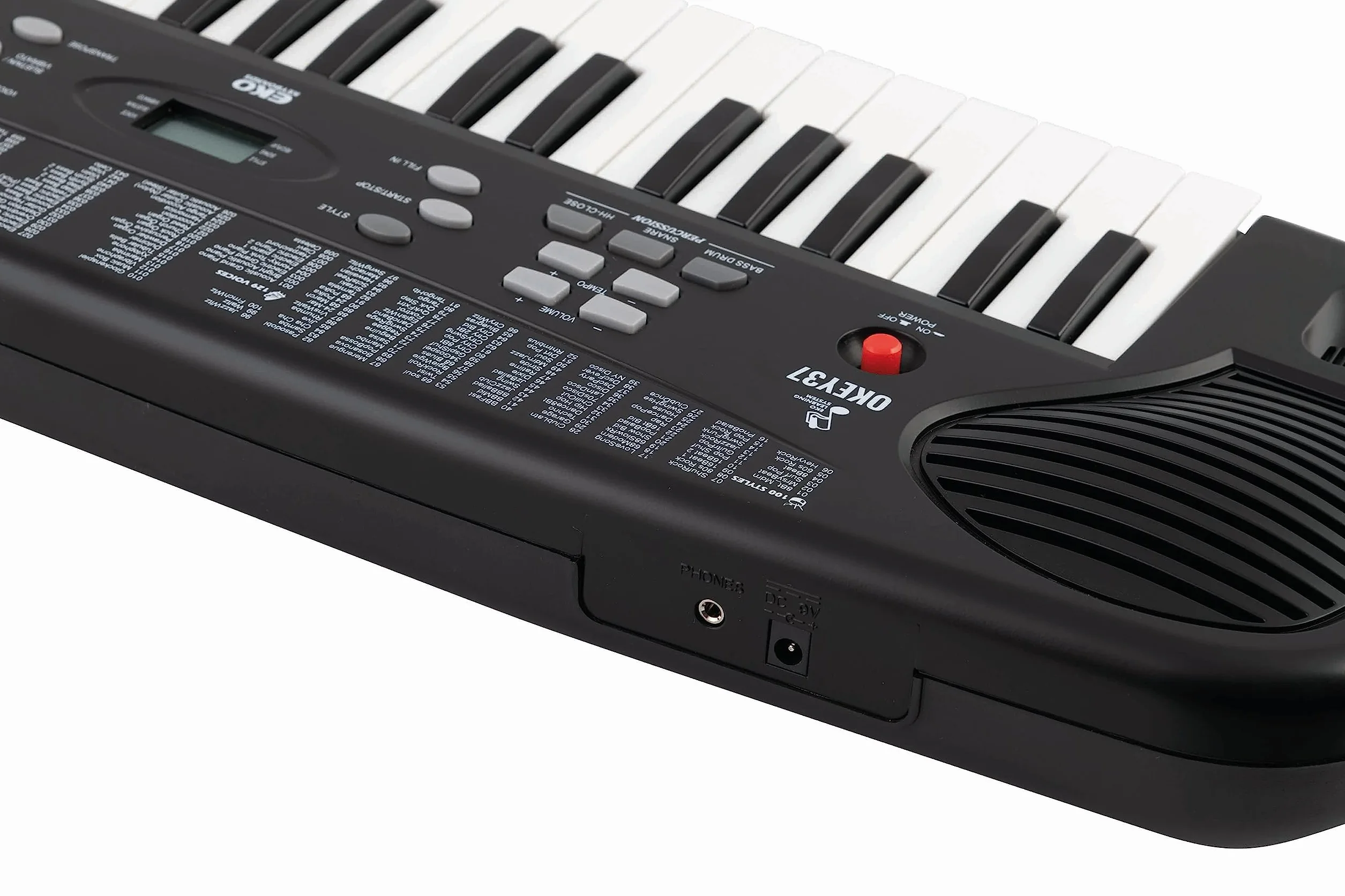 EKO KEYBOARDS - OKEY 37, Klawiatura cyfrowa 3-oktawowa, Kolor Czarny