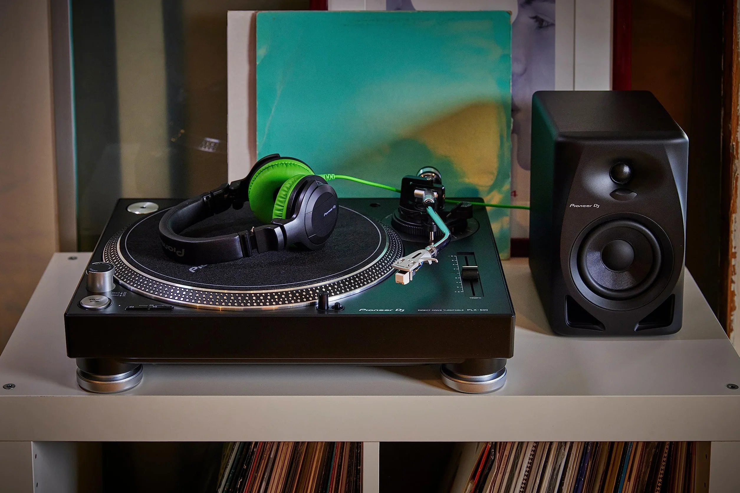 Pioneer DJ DM-40D przewodowy system monitorowania, 4-calowy głośnik, czarny
