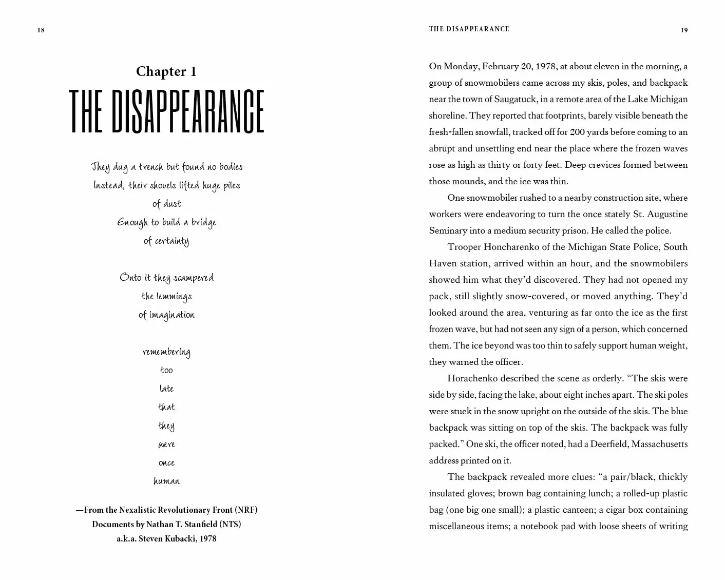 The Disappearance: Conspiracy, Revolution, Revelation... the Extraordinary Disappearance of Steven Kubacki (Unexplained Mysteries)