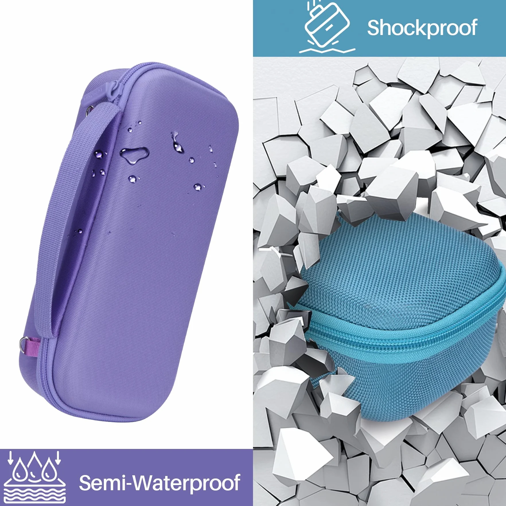 Lebakort Twarde etui kompatybilne z przenośnym głośnikiem Bluetooth Bose SoundLink Flex (2. generacji), Fioletowa obudowa, Hard Case for Soundlink Flex, Nowoczesny