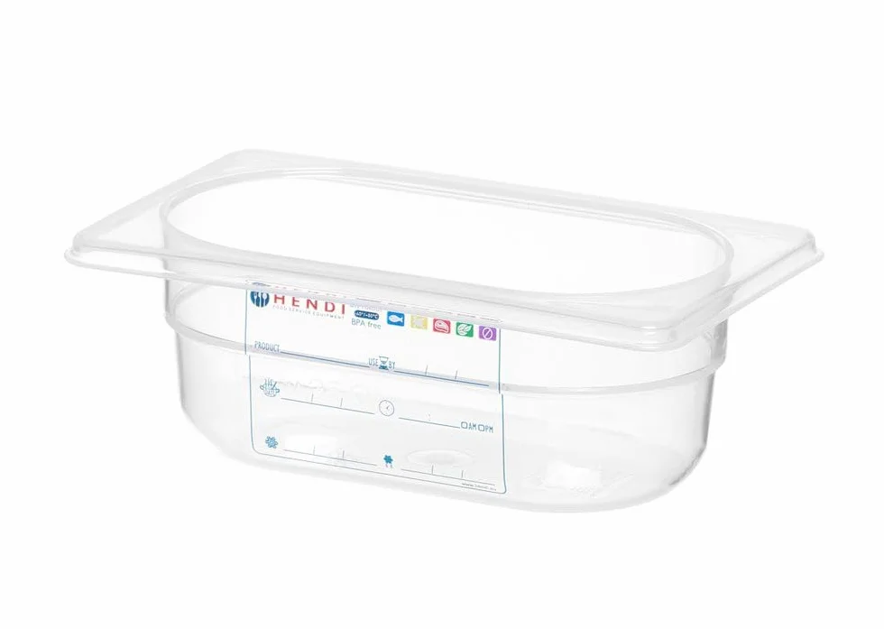 HENDI Pojemnik GN 1/9 - HACCP - 0,6 L - 176x108x(H)65mm