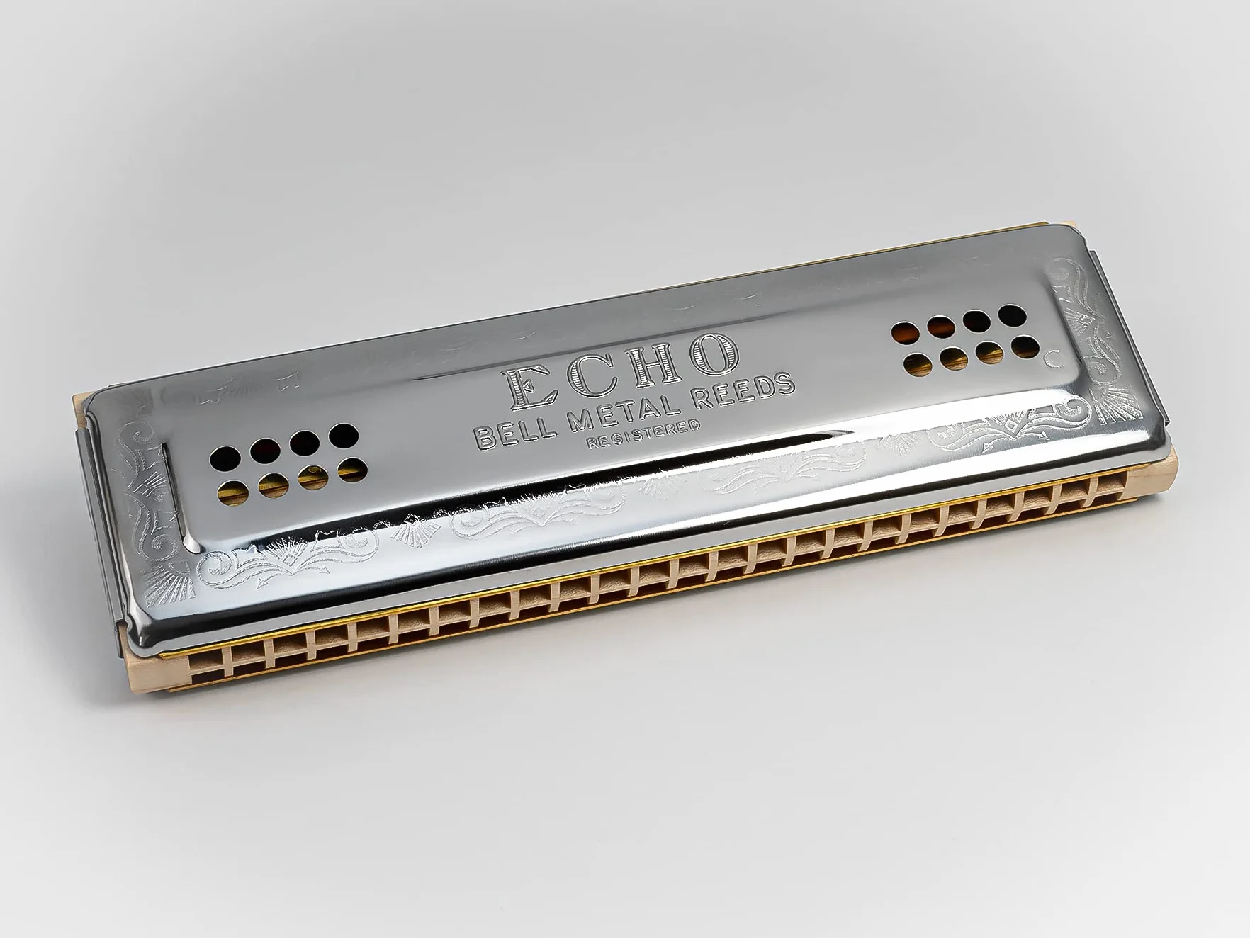 Hohner Harmonijka Ustna, Srebrny, 96 tonów, tonacja C/G
