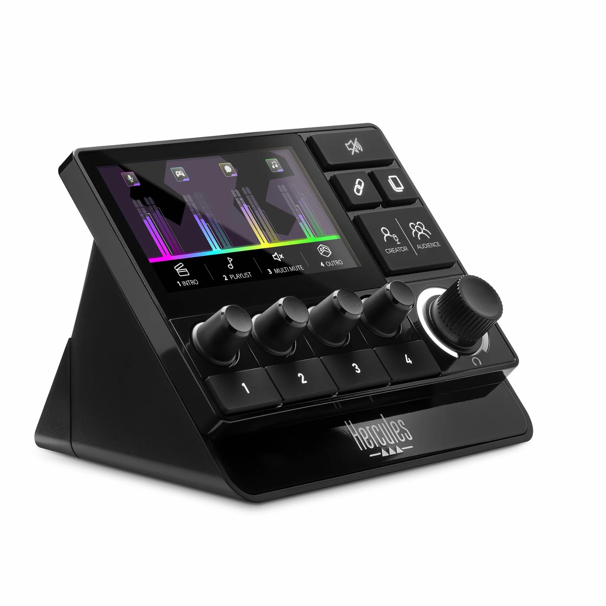 Hercules Stream 200 XLR Profesjonalny Kontroler Audio do Sterowania Miksami dla Widzów i Twórcy na Żywo na Ekranie