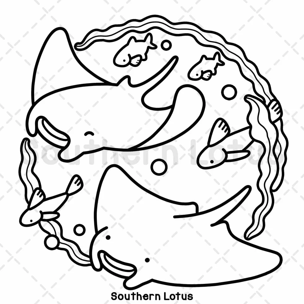 Ocean Home: Coloring Book for Adults and Teens Featuring Ocean Life with Adorable Mermaids and Sea Animals, Cute and Easy Drawings for Relaxation