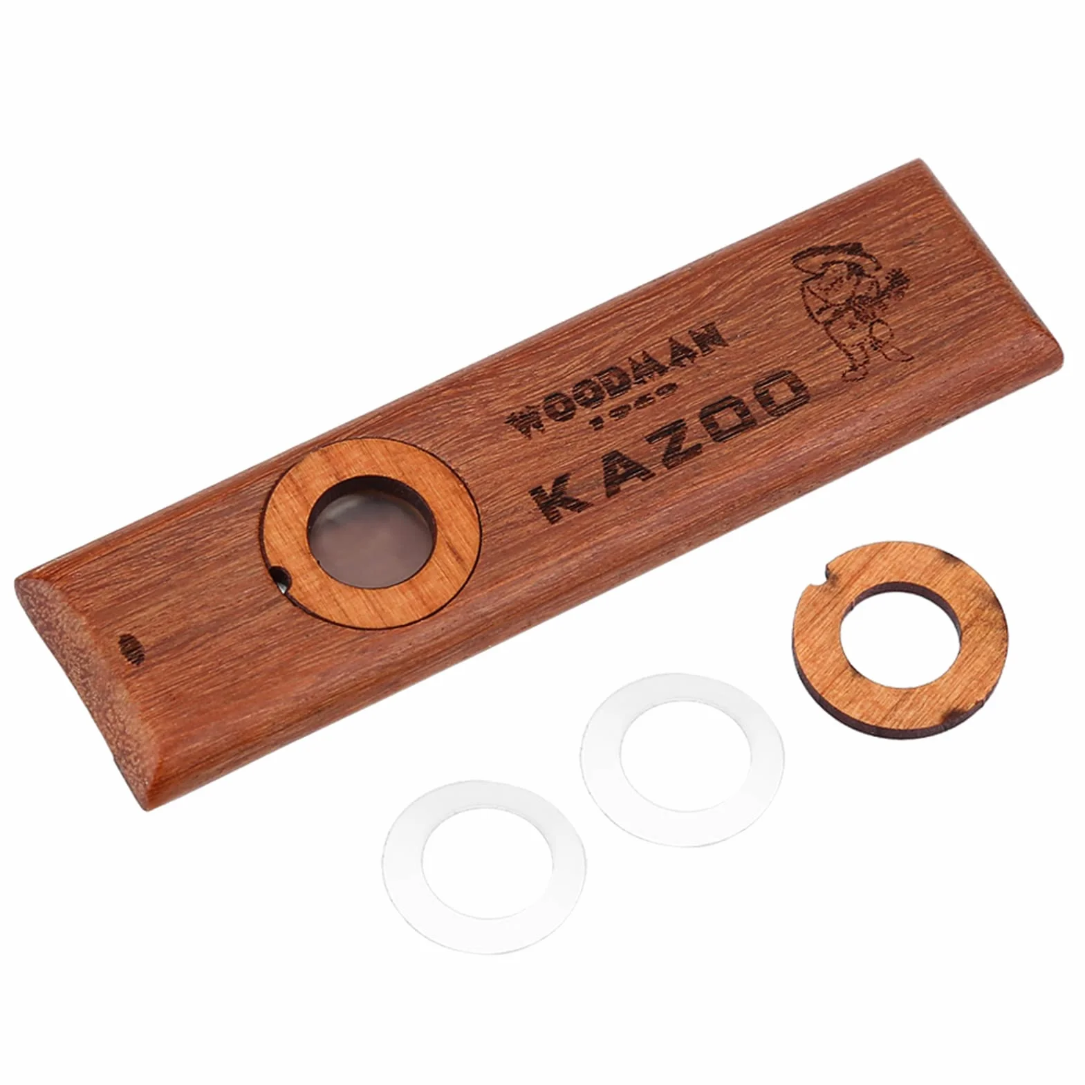 Drewniany Kazoo, Instrument Kazoo, Vintage Drewniany Kazoo Ukulele Partner Gitarowy Łatwy do Nauczenia Instrument Muzyczny