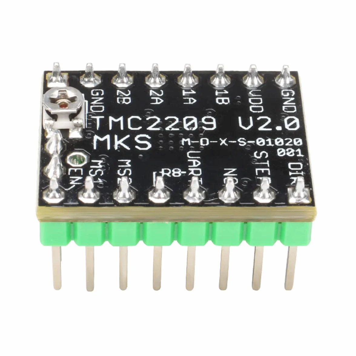 WANGCL Sterownik silnika krokowego TMC2209 z radiatorem doskonały efekt wyciszenia do drukarki 3D Park MKS Gen L/MKS SGen L/SKR V1.3