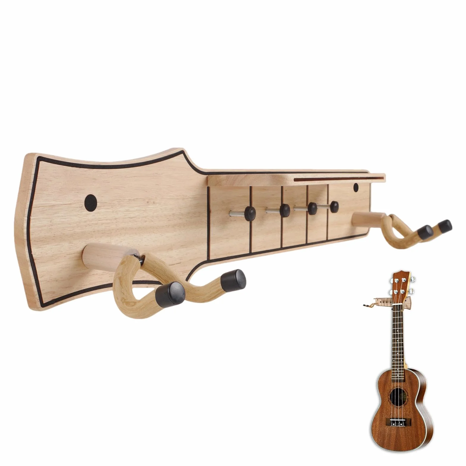 Uroczy drewniany stojak na gitarę, hak ścienny z gitarą, uchwyt ścienny gitarowy hak gitarowy wieszak na gitarę, wieszak na gitarę elektryczną, drewniany stojak gitarowy uchwyt gitarowy, haczyki do