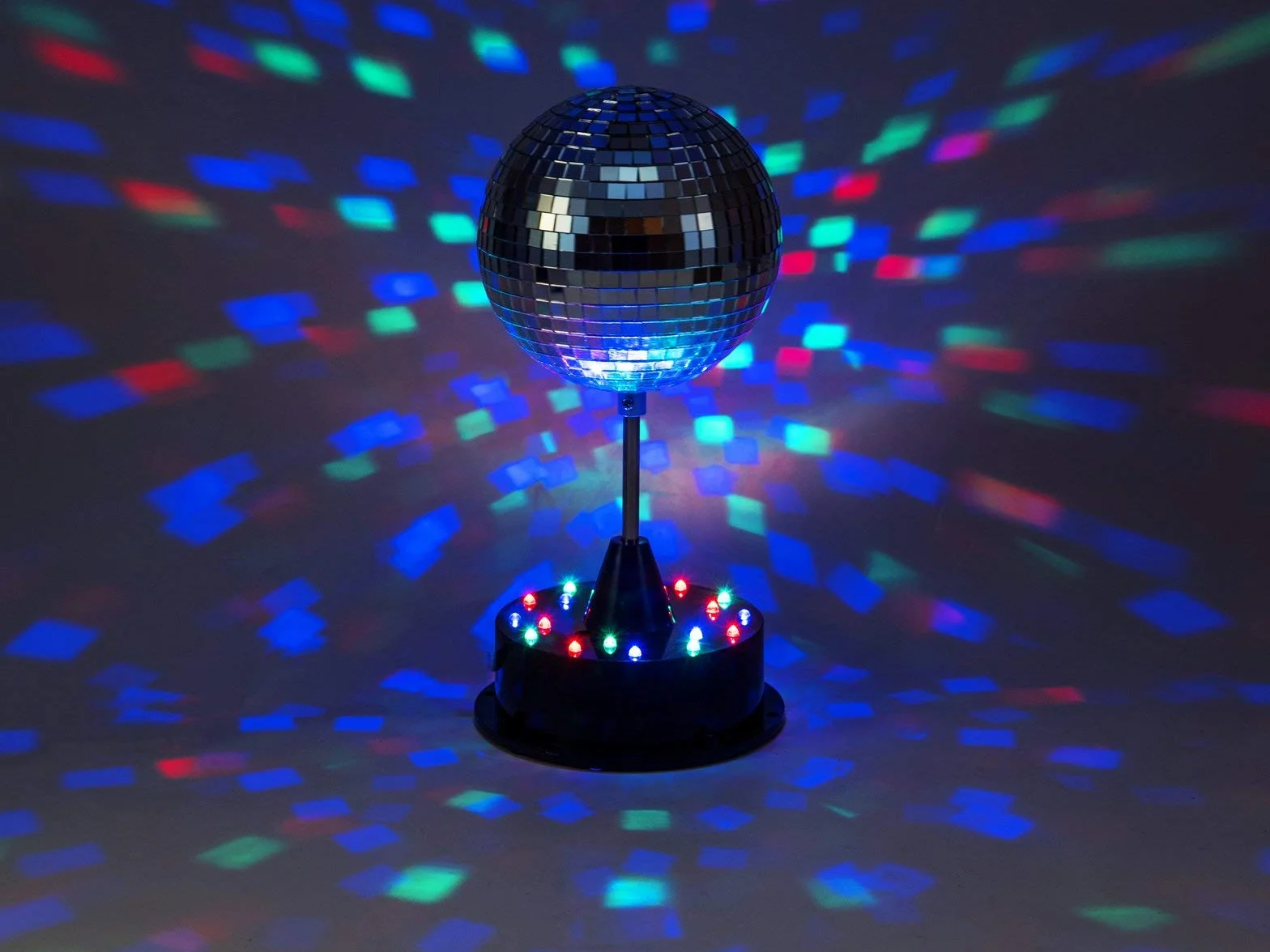 Eurolite 42109267 kula lustrzana z oświetleniem LED, 13 cm, wielokolorowa, rozmiar uniwersalny