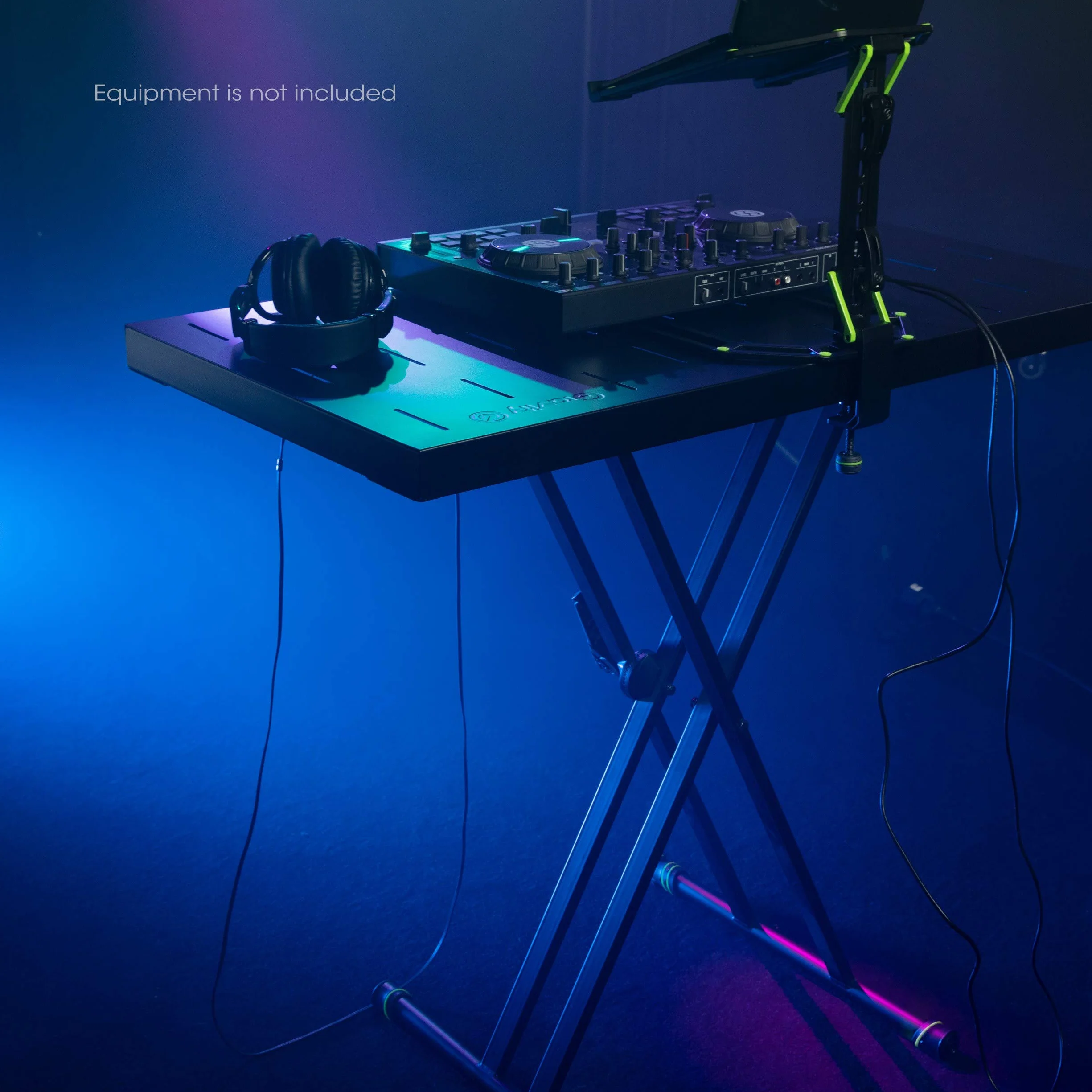 Gravity KSX 2 RD - zestaw ze statywem do keyboardu w kształcie litery X podwójny i stół nakładany