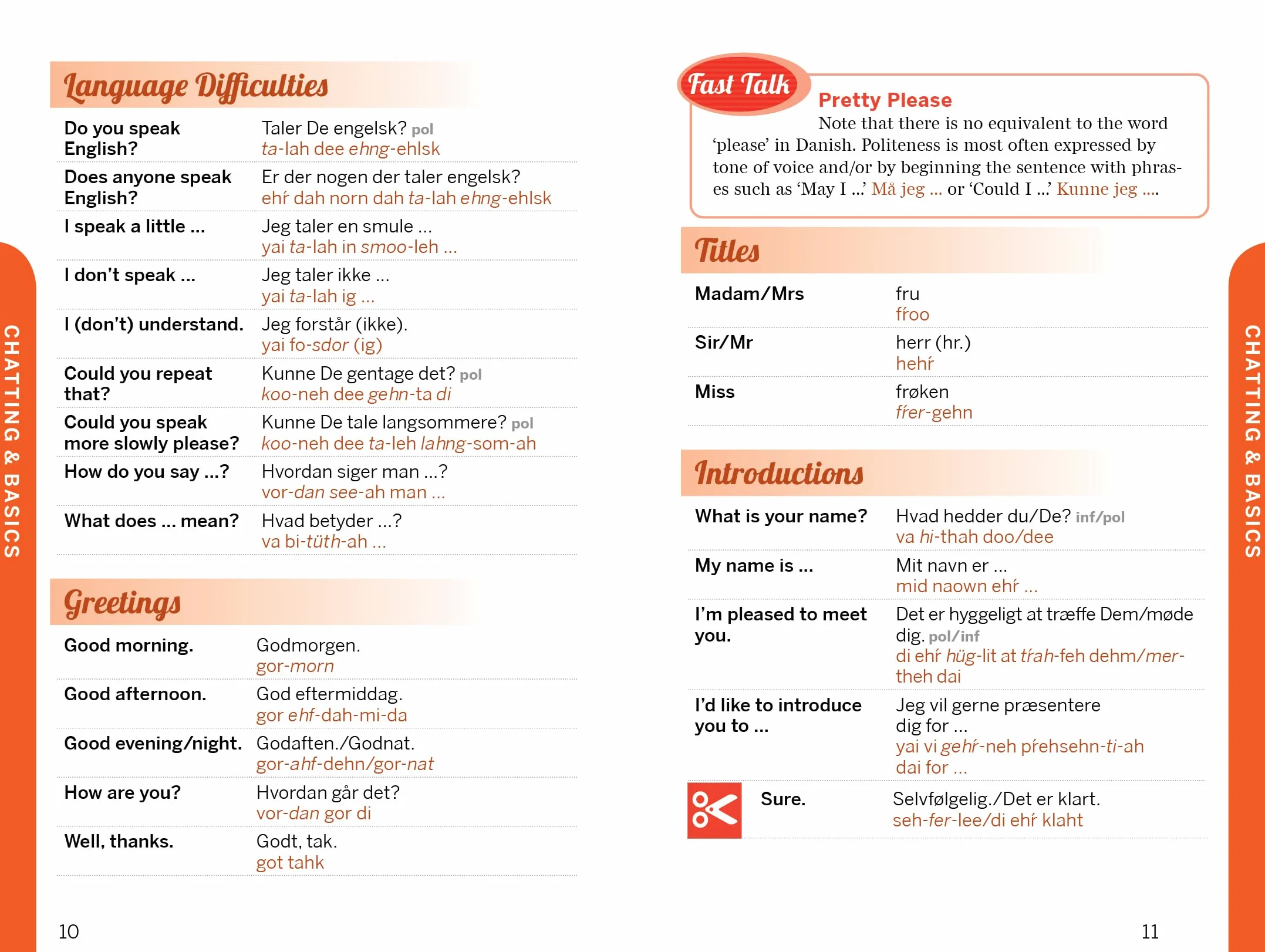Fast Talk Danish 2ed -anglais: Guaranteed to Get You Talking