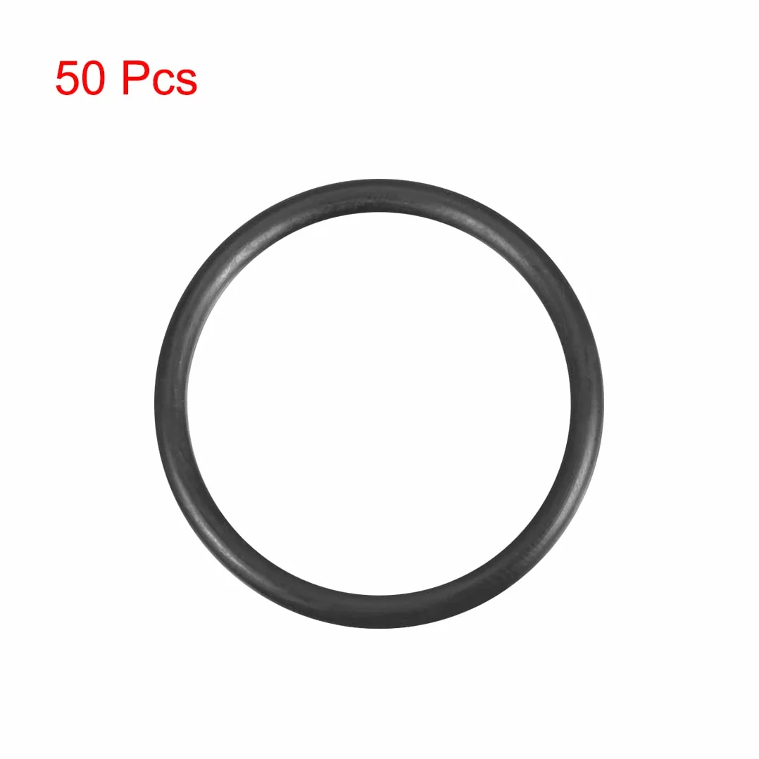 sourcing map Guma nitrylowa O-ringi 32 mm OD 25,8 mm ID 3,1 mm Szerokość metryczna Uszczelka Opakowanie 50 szt