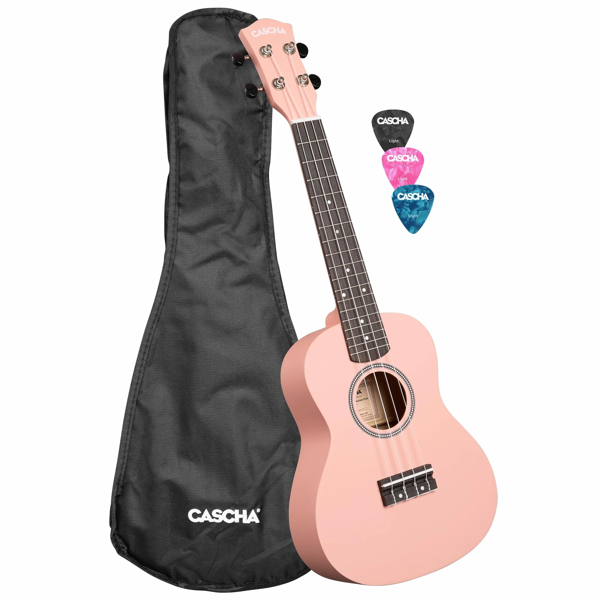 Concert Ukulele Linden Pink (w zestawie torba, 3 i)