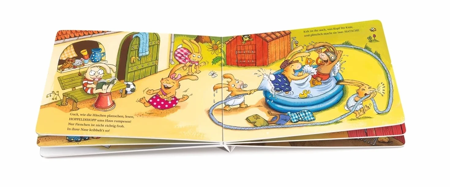 Wenn sieben kleine Hasen Schnupfennasen haben: Tröstende Bilderbuch-Geschichte für kränkelnde Kinder ab 2 Jahren: 5