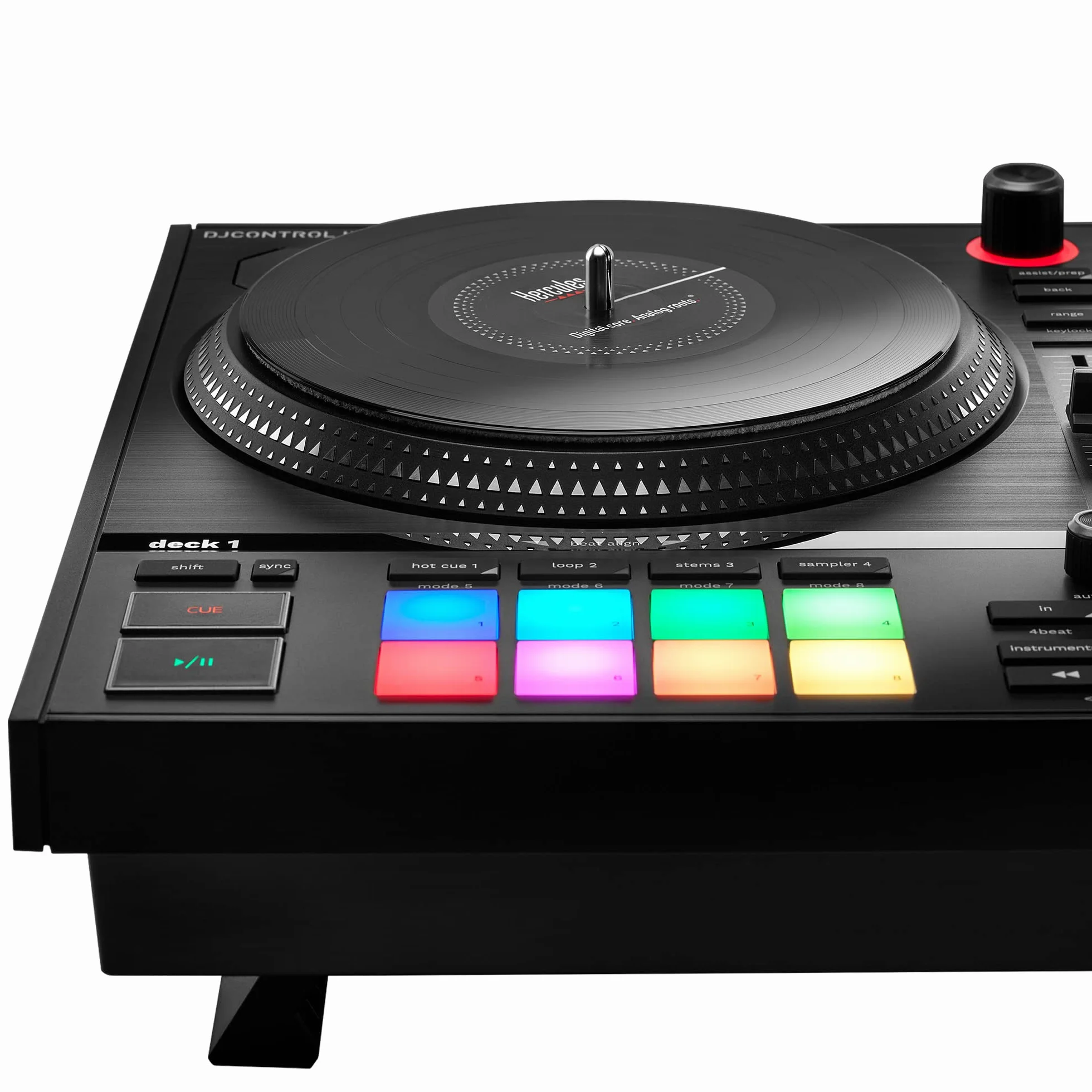 Hercules DJControl Inpulse T7 – Motoryzowany, dwukanałowy kontroler DJ w eleganckiej czerni