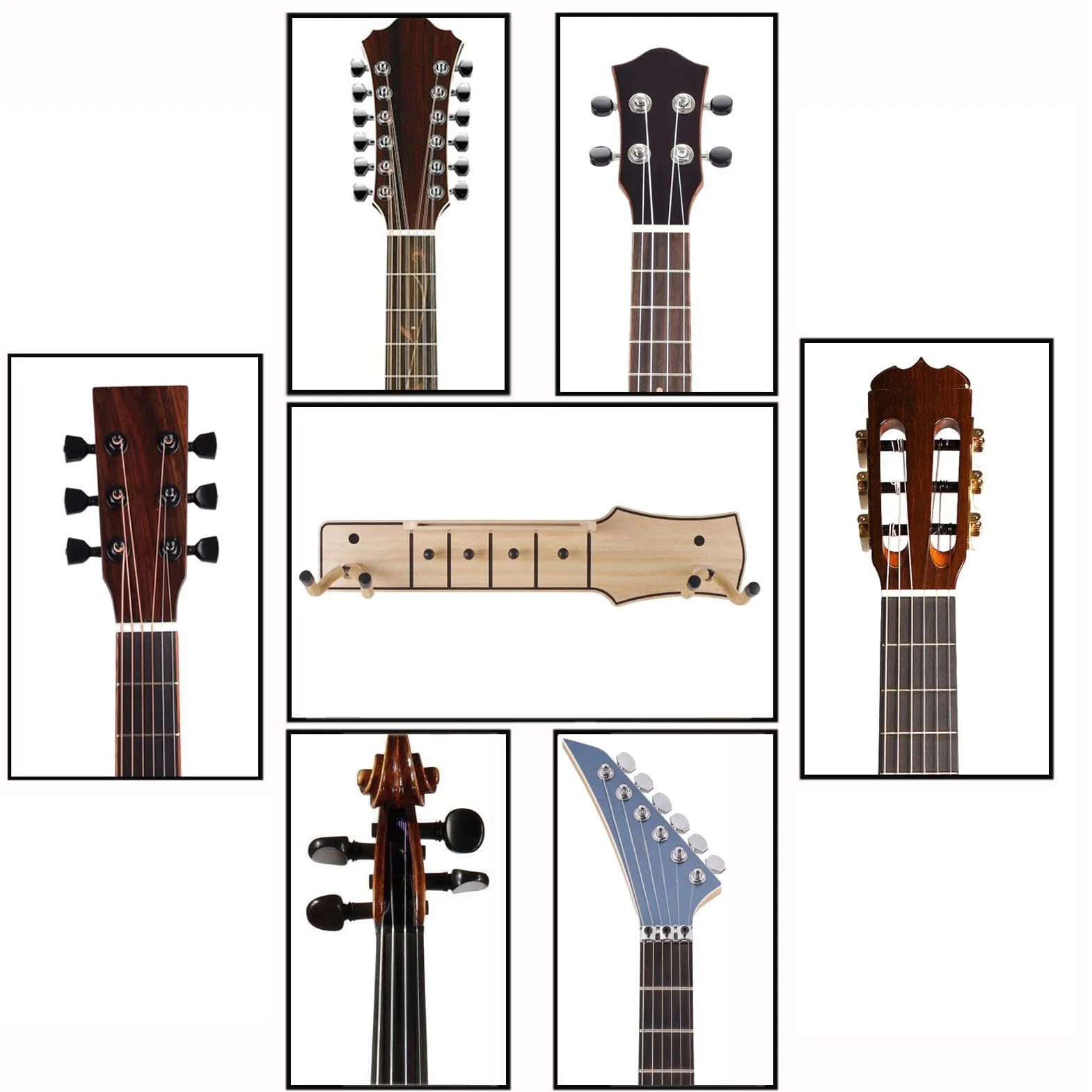 Uroczy drewniany stojak na gitarę, hak ścienny z gitarą, uchwyt ścienny gitarowy hak gitarowy wieszak na gitarę, wieszak na gitarę elektryczną, drewniany stojak gitarowy uchwyt gitarowy, haczyki do
