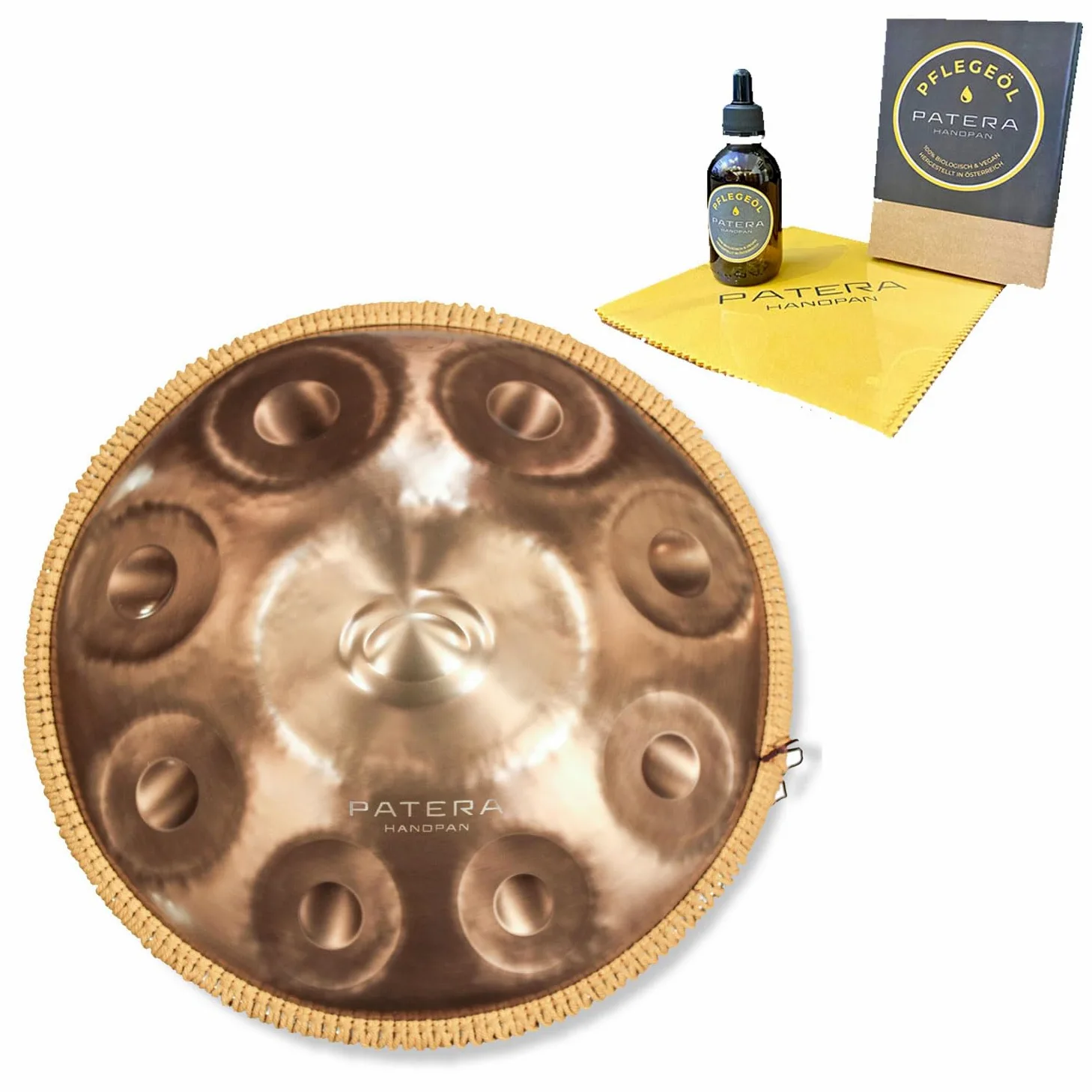 Patera HPDM-12 Handpan Compact 12 tonów D- + środek do pielęgnacji