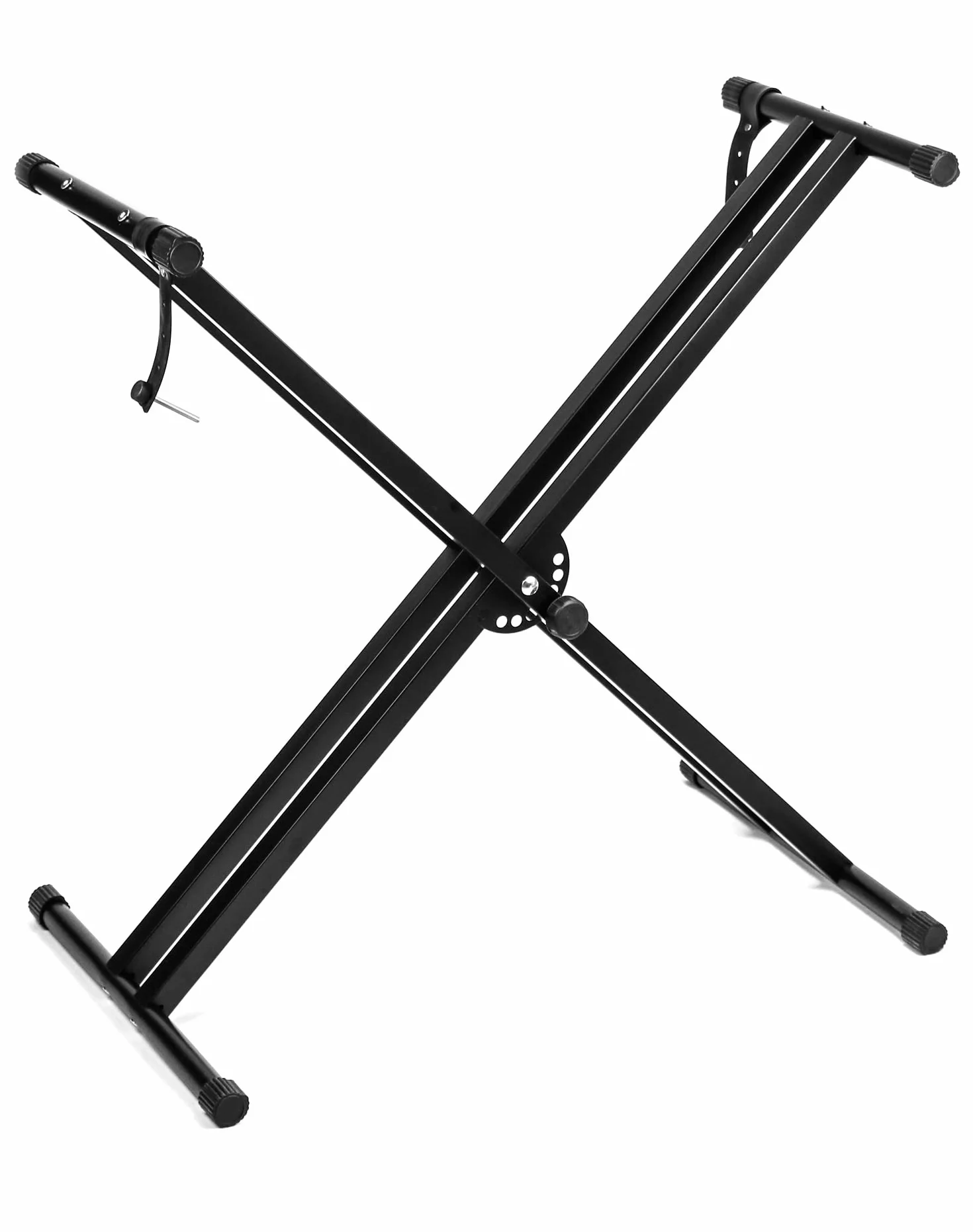 QWORK® Stojak na klawiaturę , stojak na pianino elektryczne, struktura X, 7 poziomów regulacji