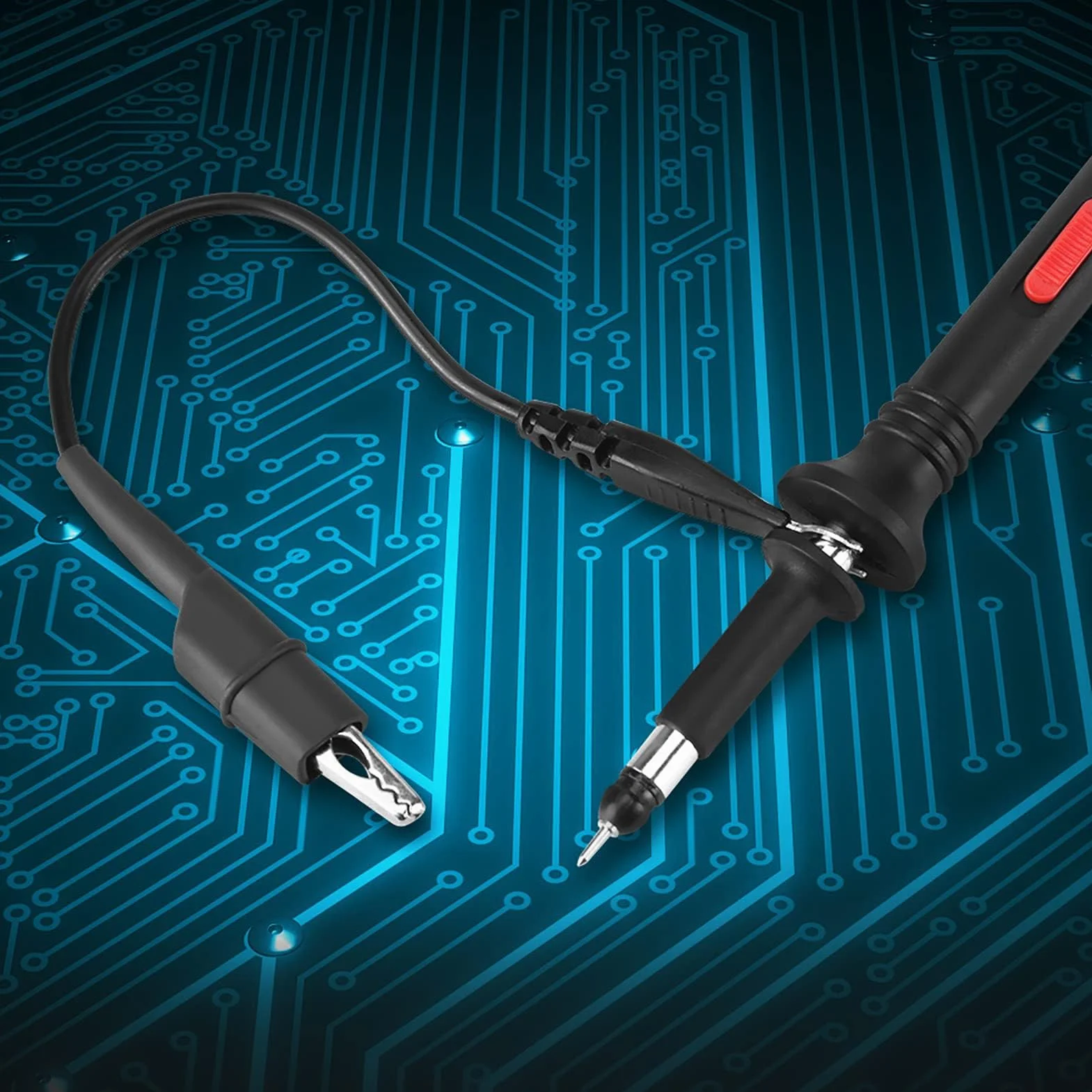 1pc P2200 Uniwersalny Wysoki Pp215, Sonda Zakres Sondy dokładność 200MHz Sonda Oscyloskopowa X1 Zestaw Akcesoriów BNC Sondy Klipsowe Kabel Klipsowy Czarny