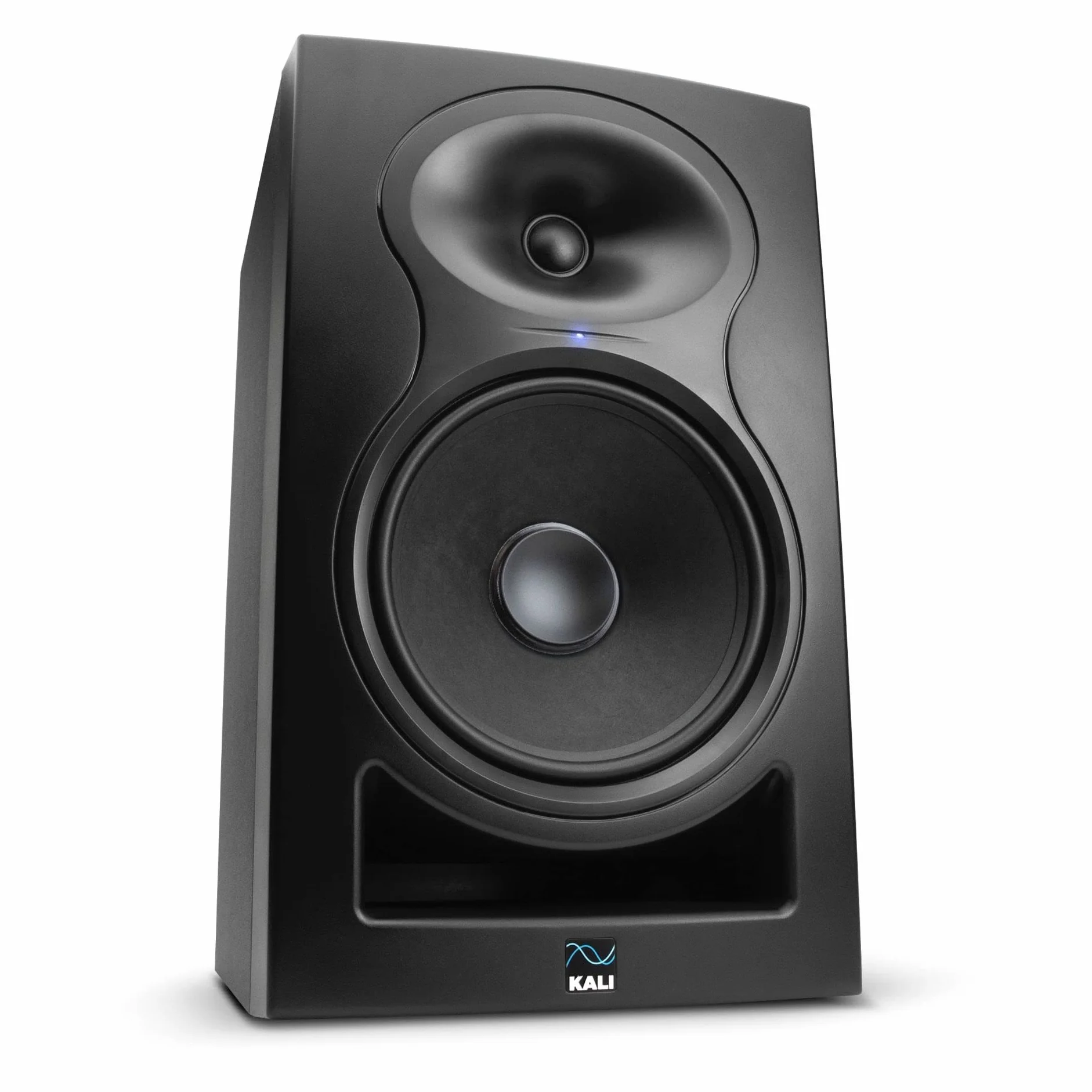 Kali Audio IN-8 aktywny 3-drożny monitor bliskiego pola, głośnik monitorujący studyjny (współosiowy głośnik średni/wysokotonowy, 140 W - 60/40/40 W Tri-Amped), czarny