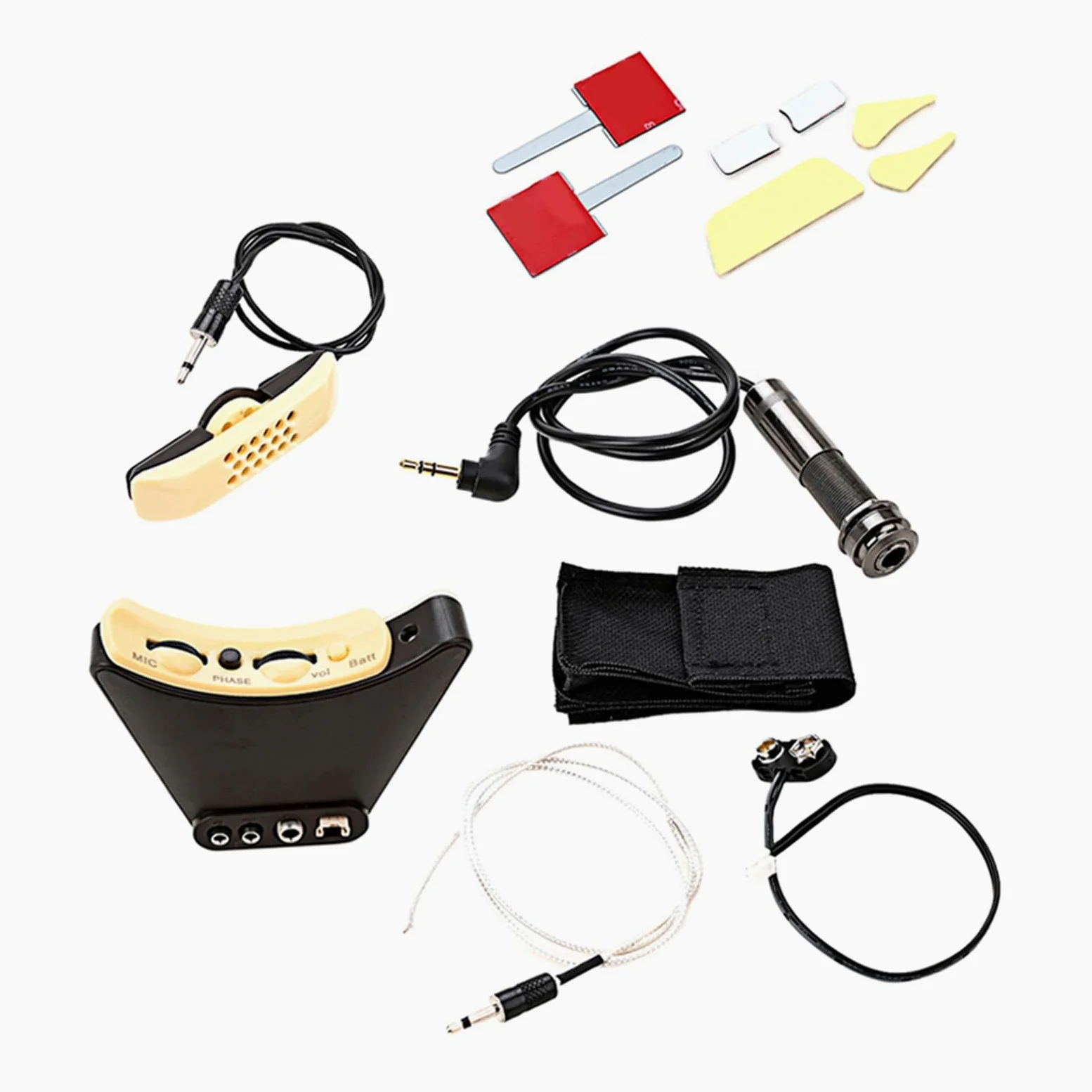 Folk Acoustic Guitar Pickup Korektory gitarowe Piezo Pickup Wzmacniacz Tuner