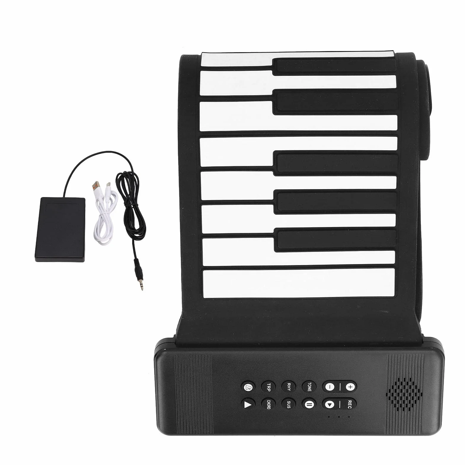 Focket Keyboard Fortepian, 88 Key 128 Tones HiFi Sound System USB MIDI Wyjściowe z łącznością BT dla Początkujących