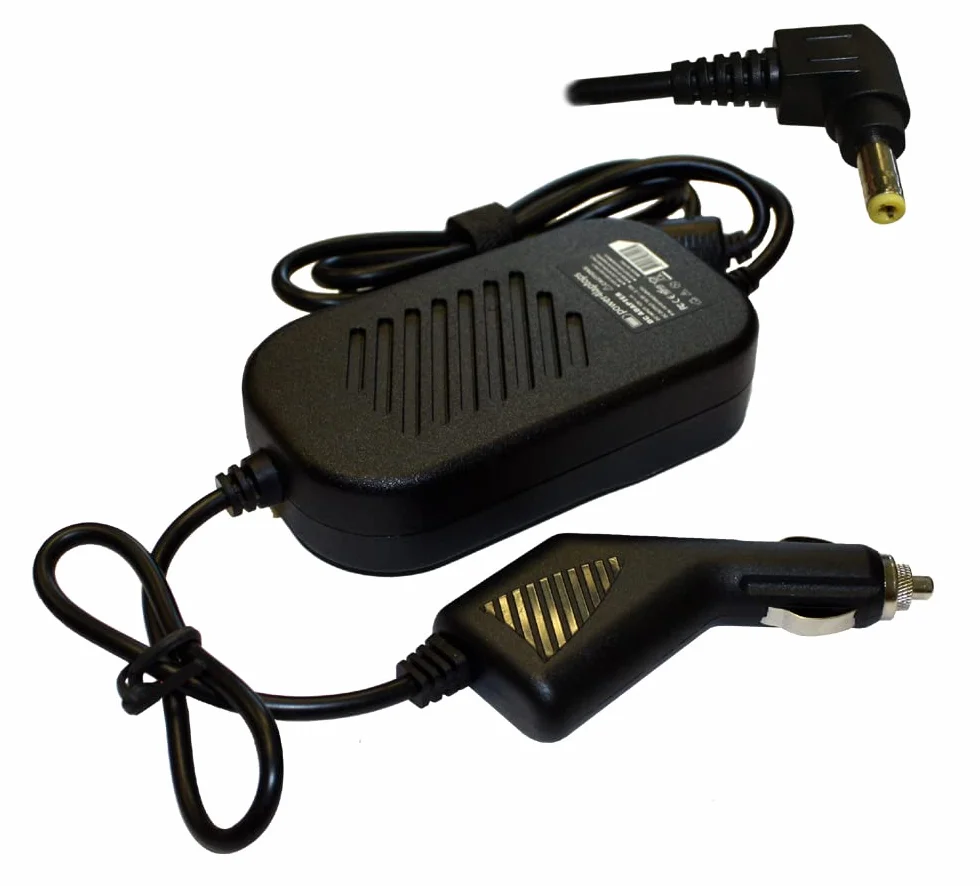 Power4Laptops Zasilacz pradu stalego Laptop Ladowarka Samochodowa kompatybilny z Panasonic ToughBook CF-D1