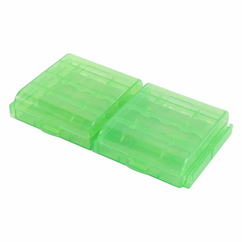 Pudełko do przechowywania baterii 10 sztuk, obudowa baterii AA/AAA, przenośne puste wielokolorowe pudełko do przechowywania baterii, plastikowa obudowa Wodoodporne pudełka do przechowywania baterii