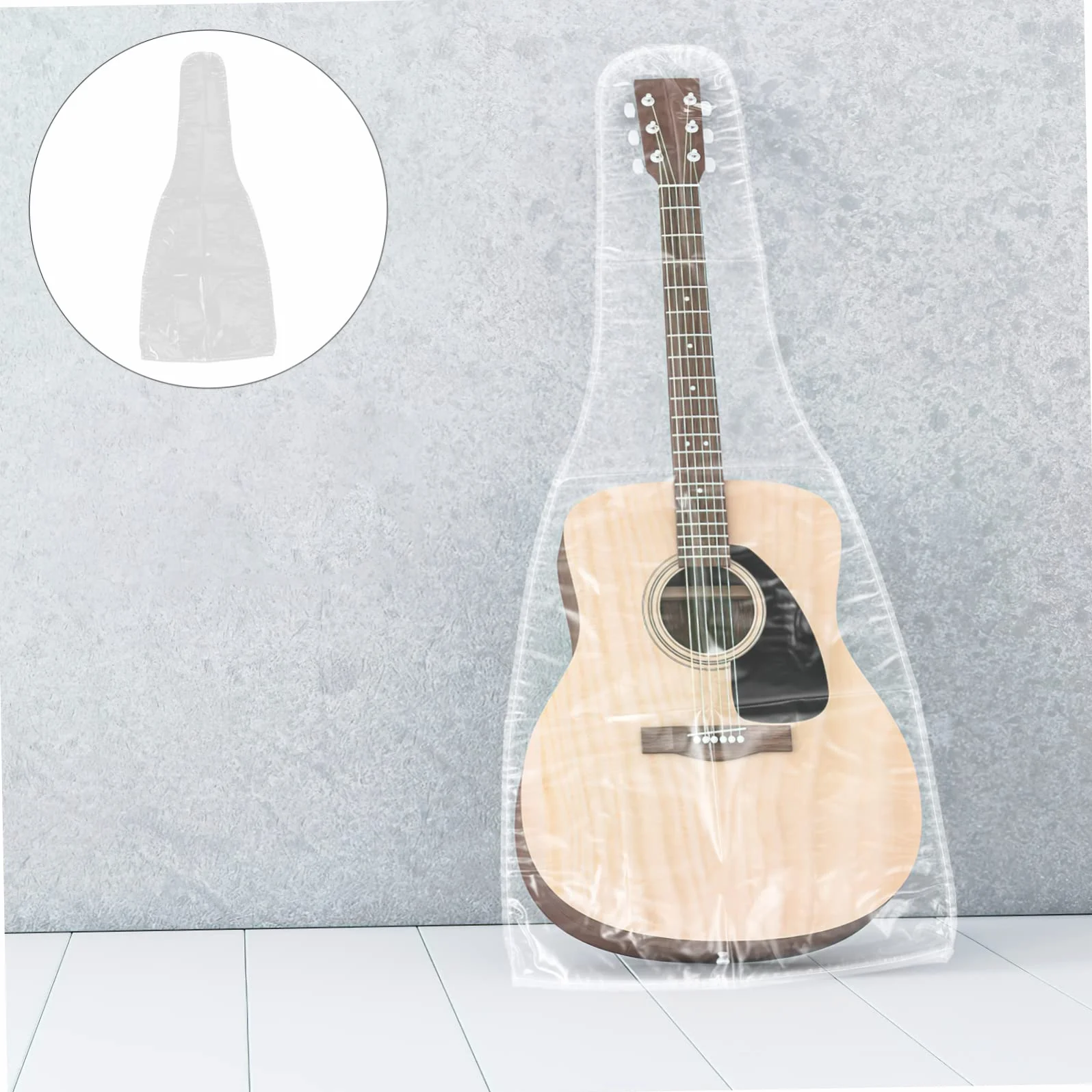 SUPVOX 2kawałki Osłona Gitarę z Pvc Wodoodporna Półprzezroczysta Ochrona Przed Kurzem i Zarysowaniami Składana Konstrukcja Do Transportu Idealna Dla Gitarzystów i Muzyków