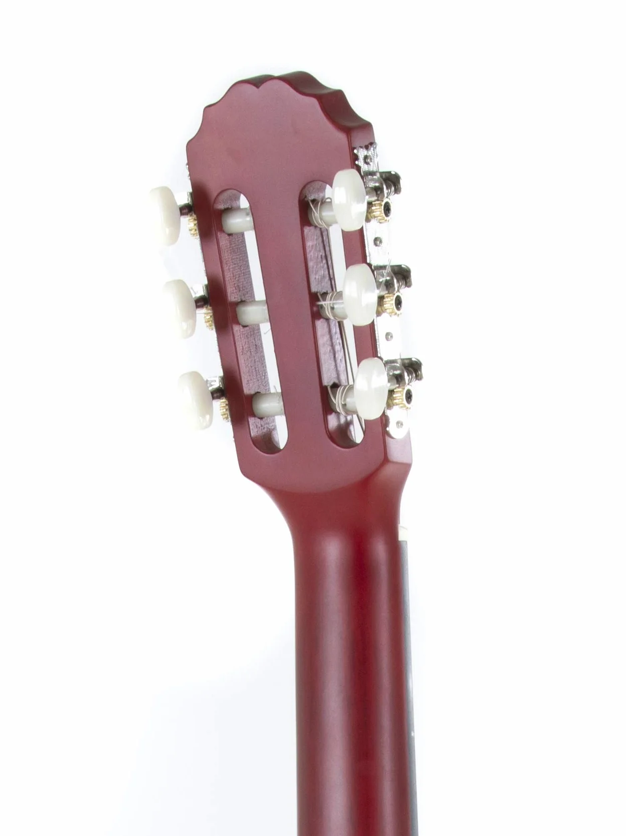 GEWA gitara klasyczna Basic 1/2, korpus lipa, podstrunnica drewno pakkaholz, chromowane maszynki, czerwony