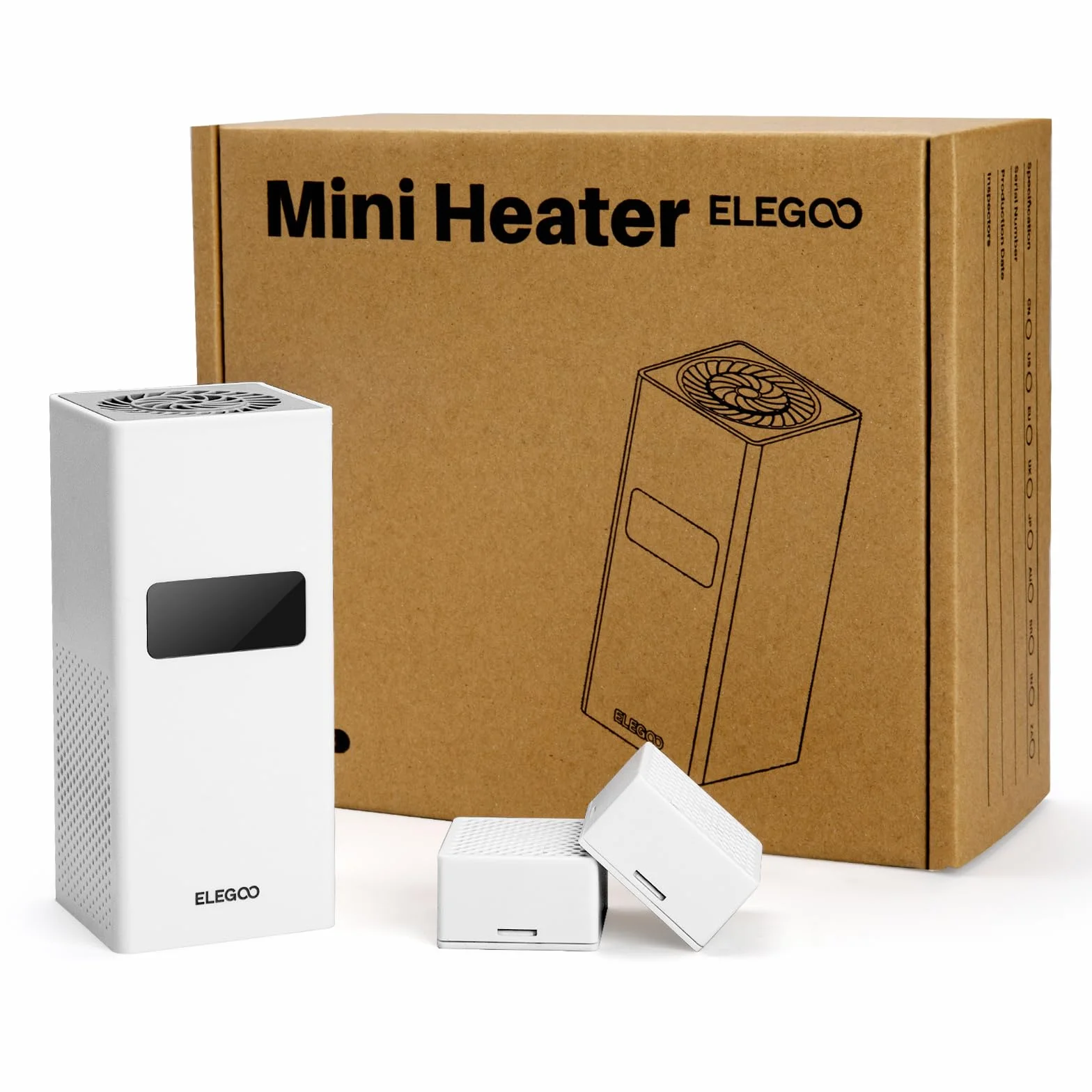 ELEGOO Smart Mini ogrzewanie do drukarek 3D na żywicę, inteligentna regulacja temperatury i wbudowany filtr powietrza, termostat grzewczy do drukarki 3D, kompatybilny z większością drukarek 3D MSLA