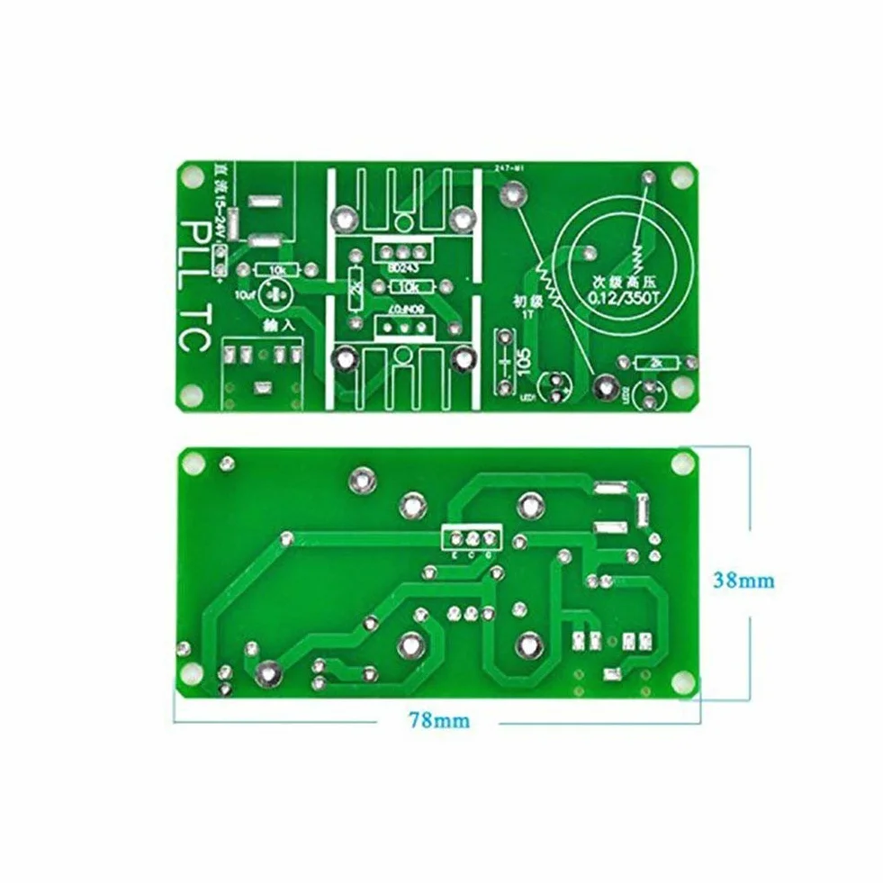 DollaTek DC 15-24 V 15W Mini muzyka cewka Tesla G?o?nik plazmowy zestawy DIY Tesla G?o?nik plazmowy Bezprzewodowa transmisja ZESTAWY DIY