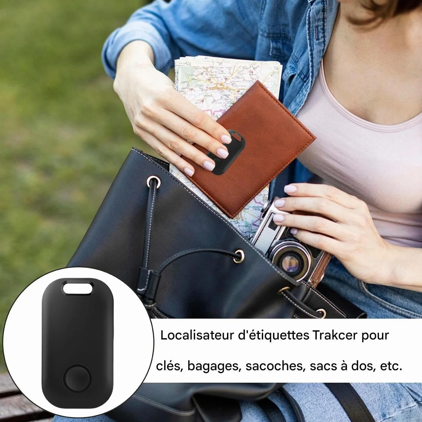 Tracker GPS | Bezprzewodowy inteligentny lokalizator GPS, przenośne inteligentne akcesoria dla seniorów, wartościowych przedmiotów, zwierząt, portfela, przygód na świeżym powietrzu, pojazdów i