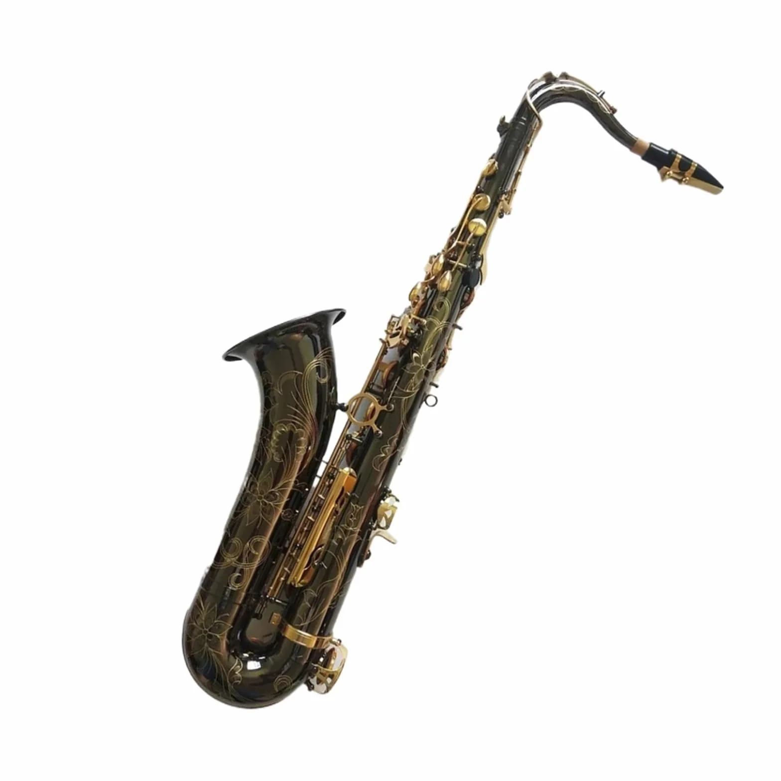Japoński Saksofon Tenorowy B Flat Black Nickel Gold Instrument Muzyczny Saksofon Profesjonalny (Color : Tenor)