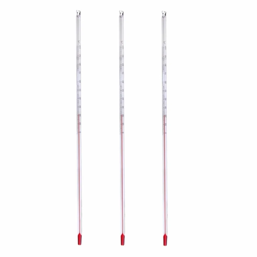 Instrumentos y Equipos de Laboratorio Termometr szklany 0-200℃, długość 300 mm, termometr laboratoryjny czerwony