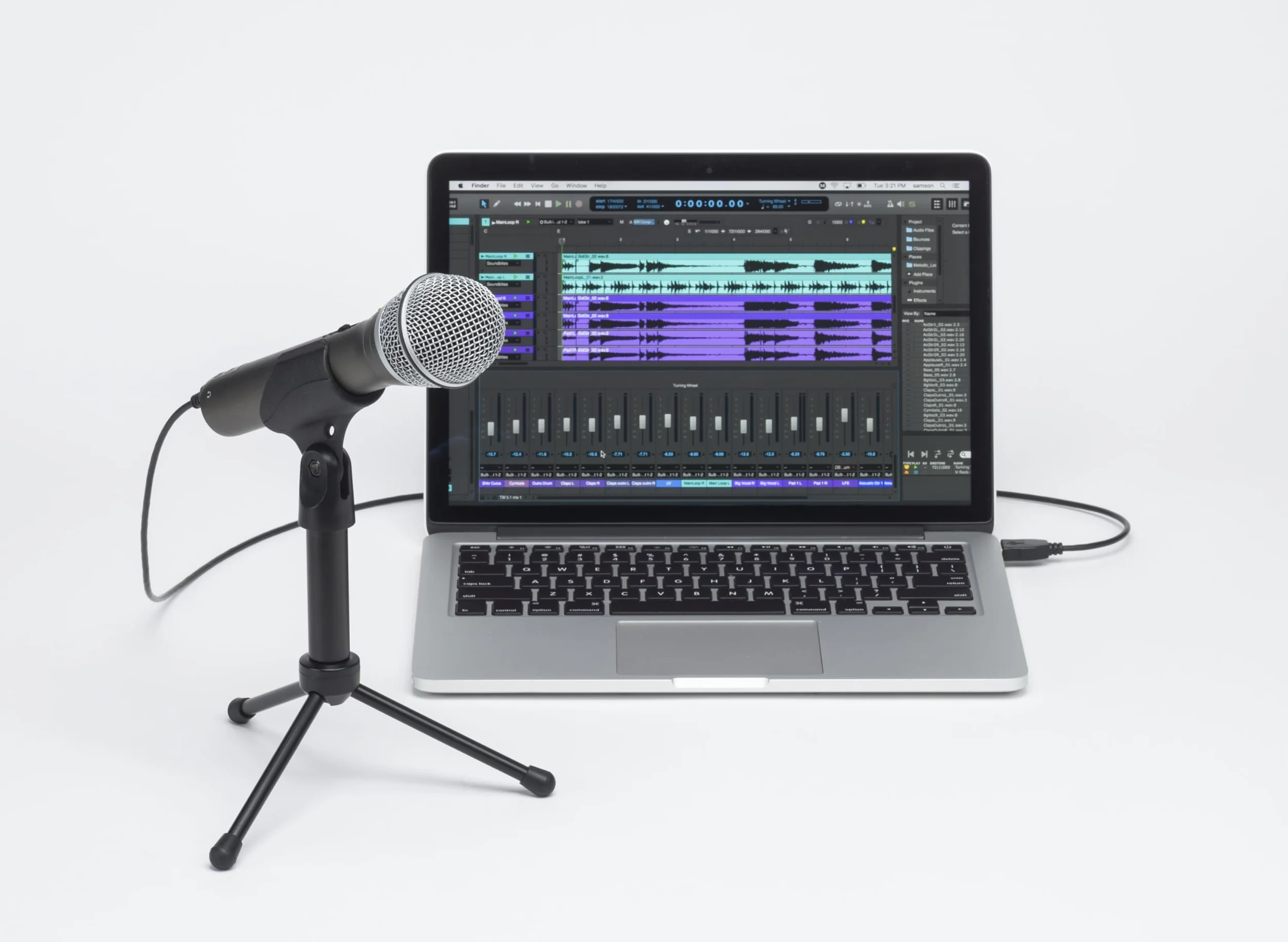 Samson Q2U USB/XLR Dynamiczny mikrofon podcastowy pakiet nagrywania szary